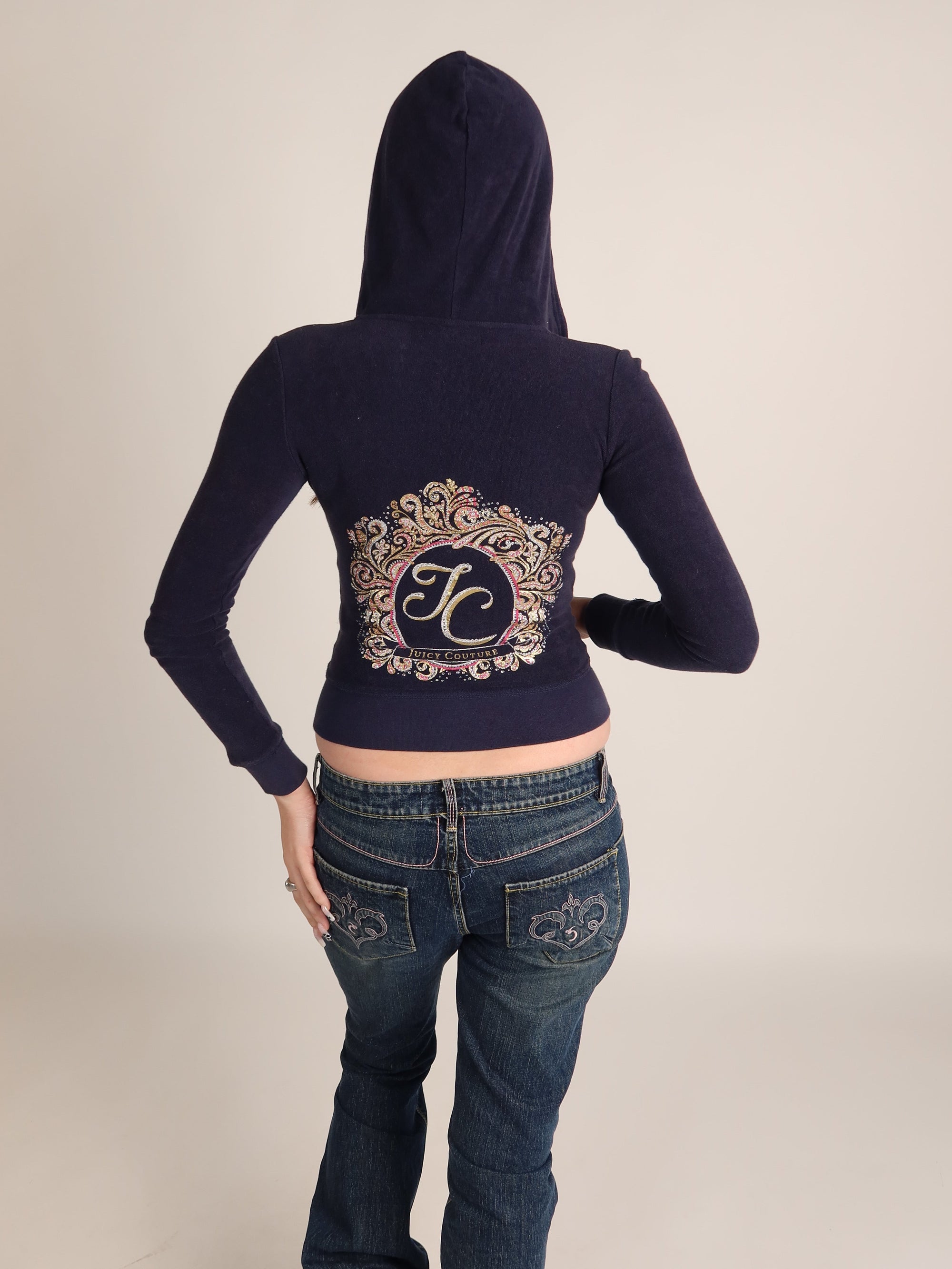 Juicy Navy Hoodie XS/S