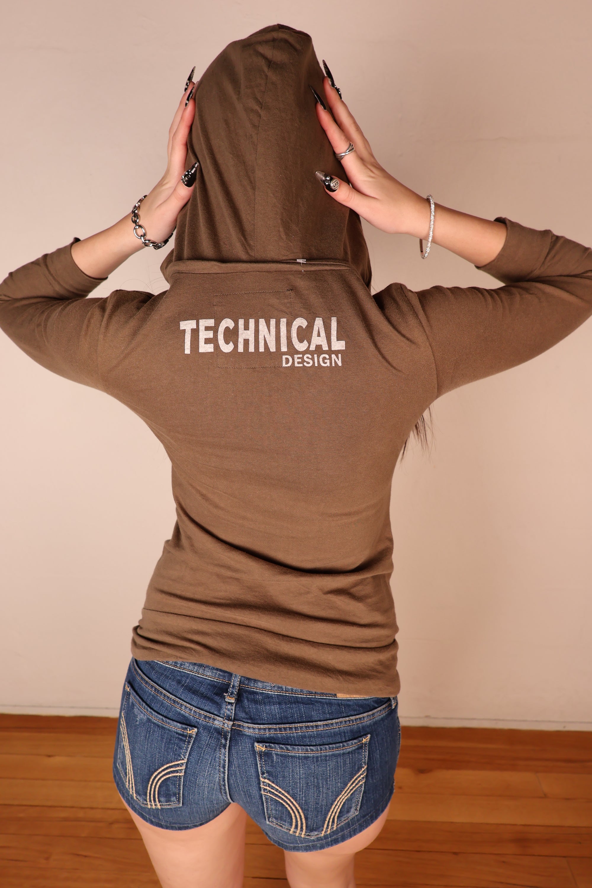 Olive Hooded Top S