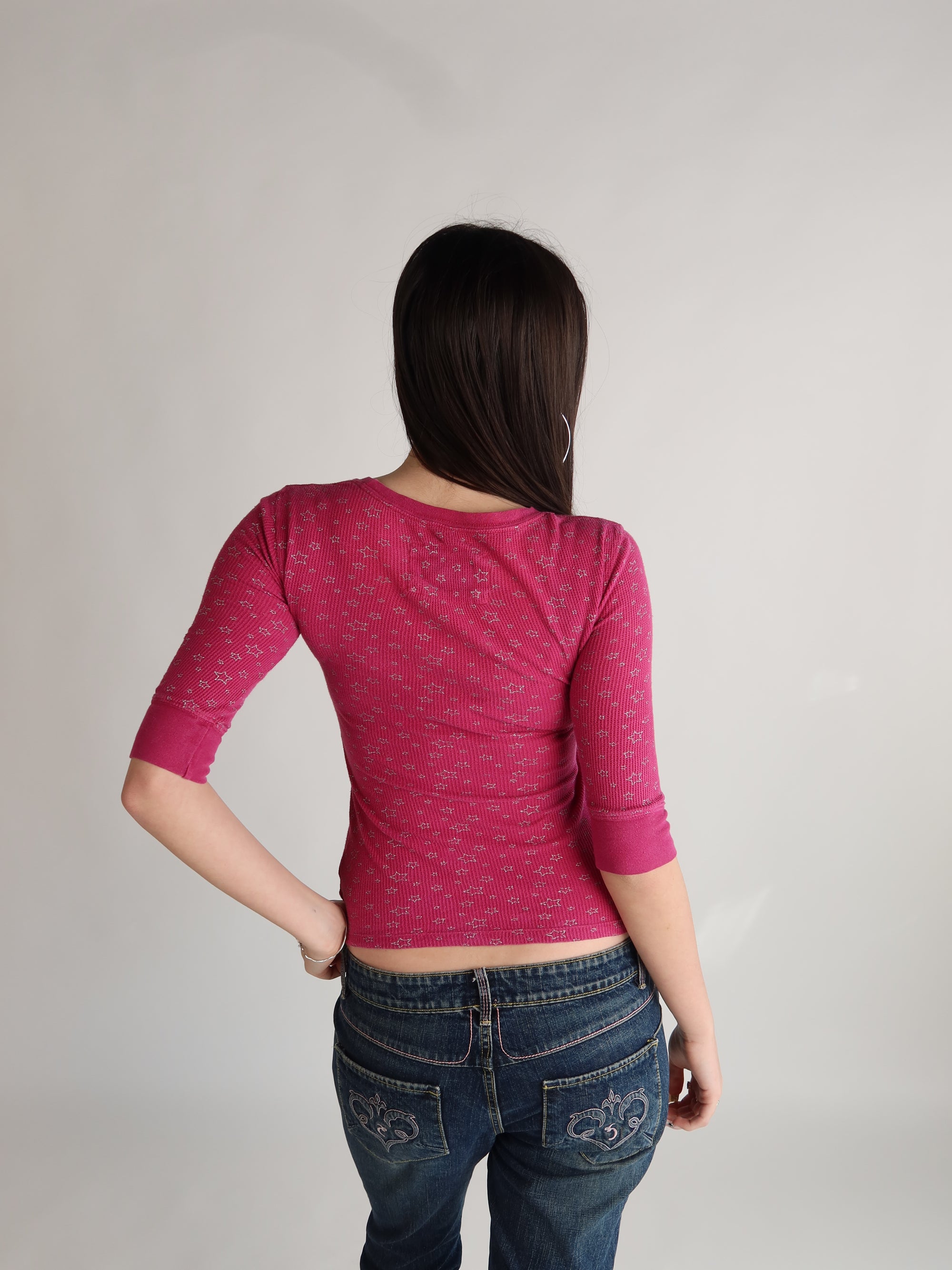 Aeropostale Star Print Top S