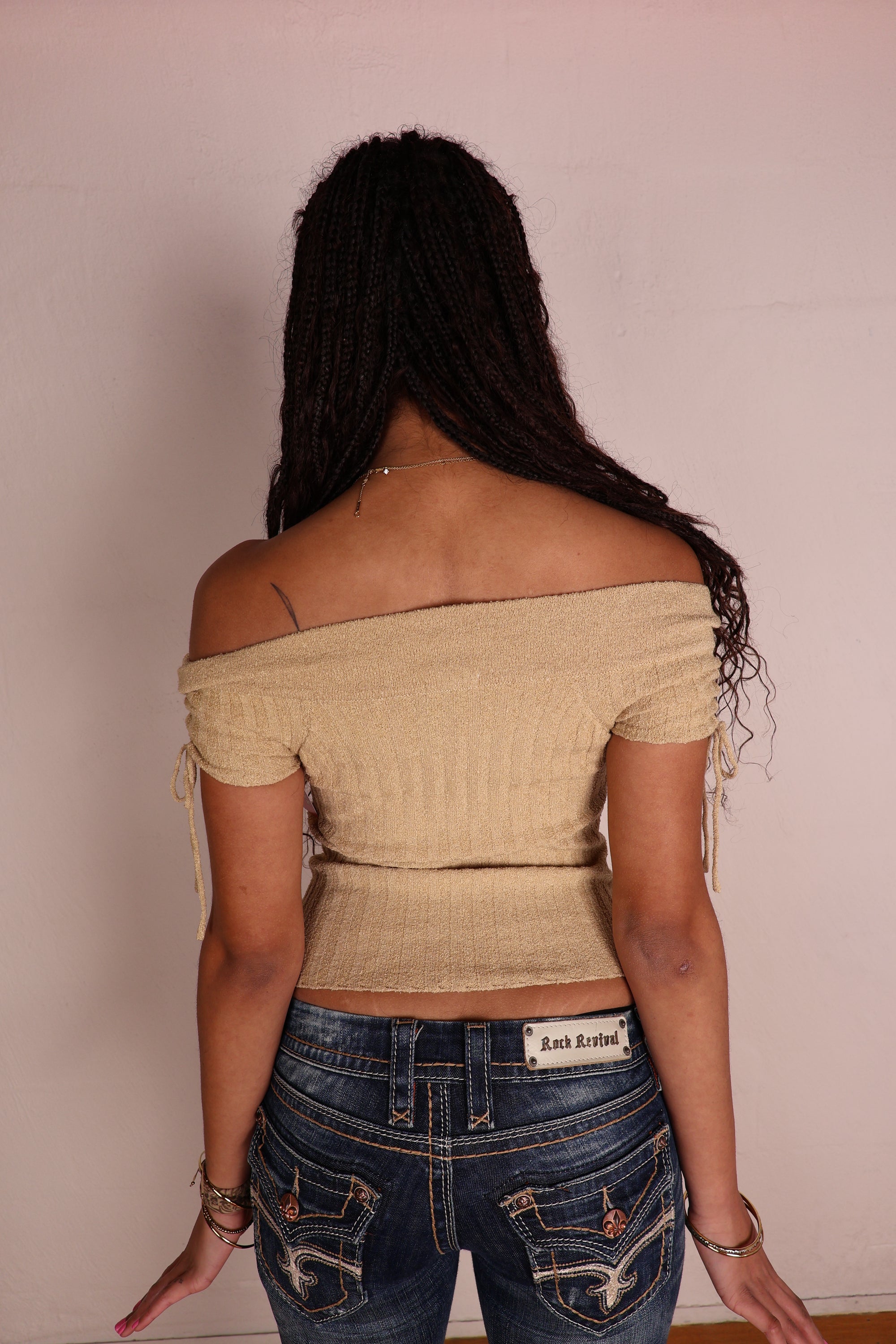 Y2K Top Off Shoulder S