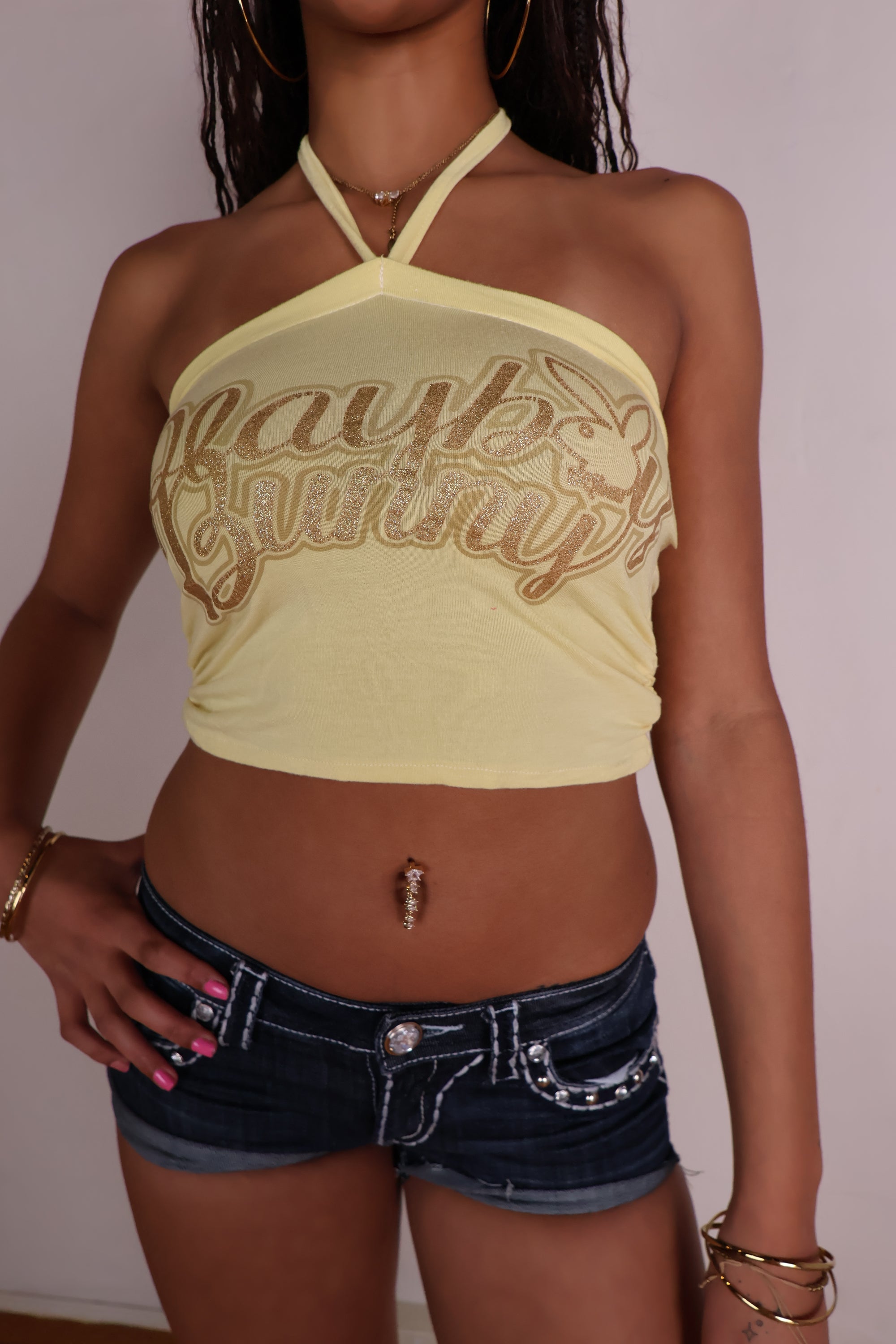 Playboy Cropped Halter XS/S