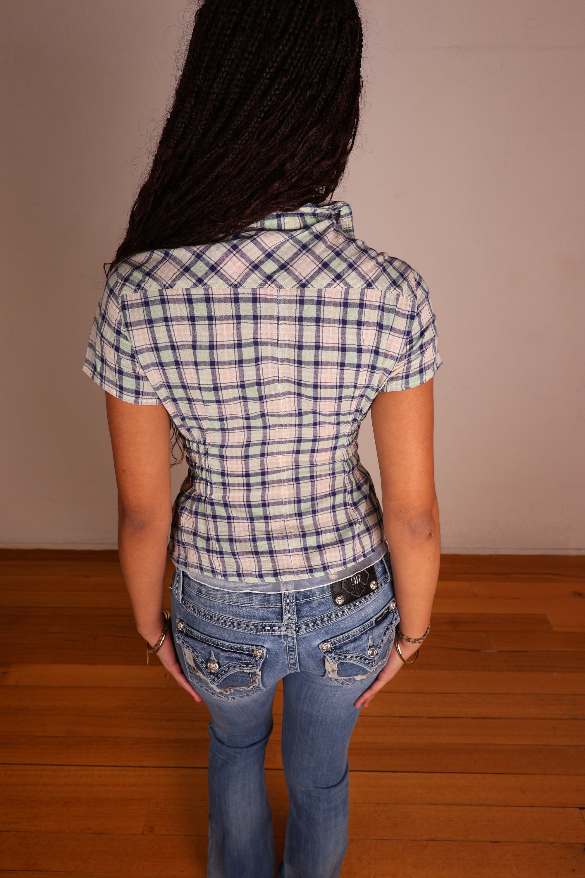 Up-Cycled Button Up XS/S