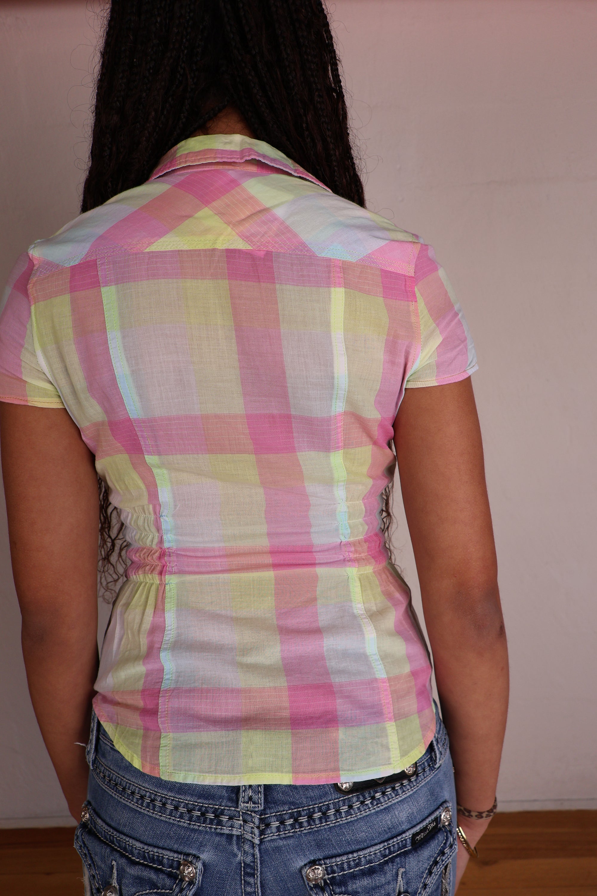 Up-Cycled Button Up XS