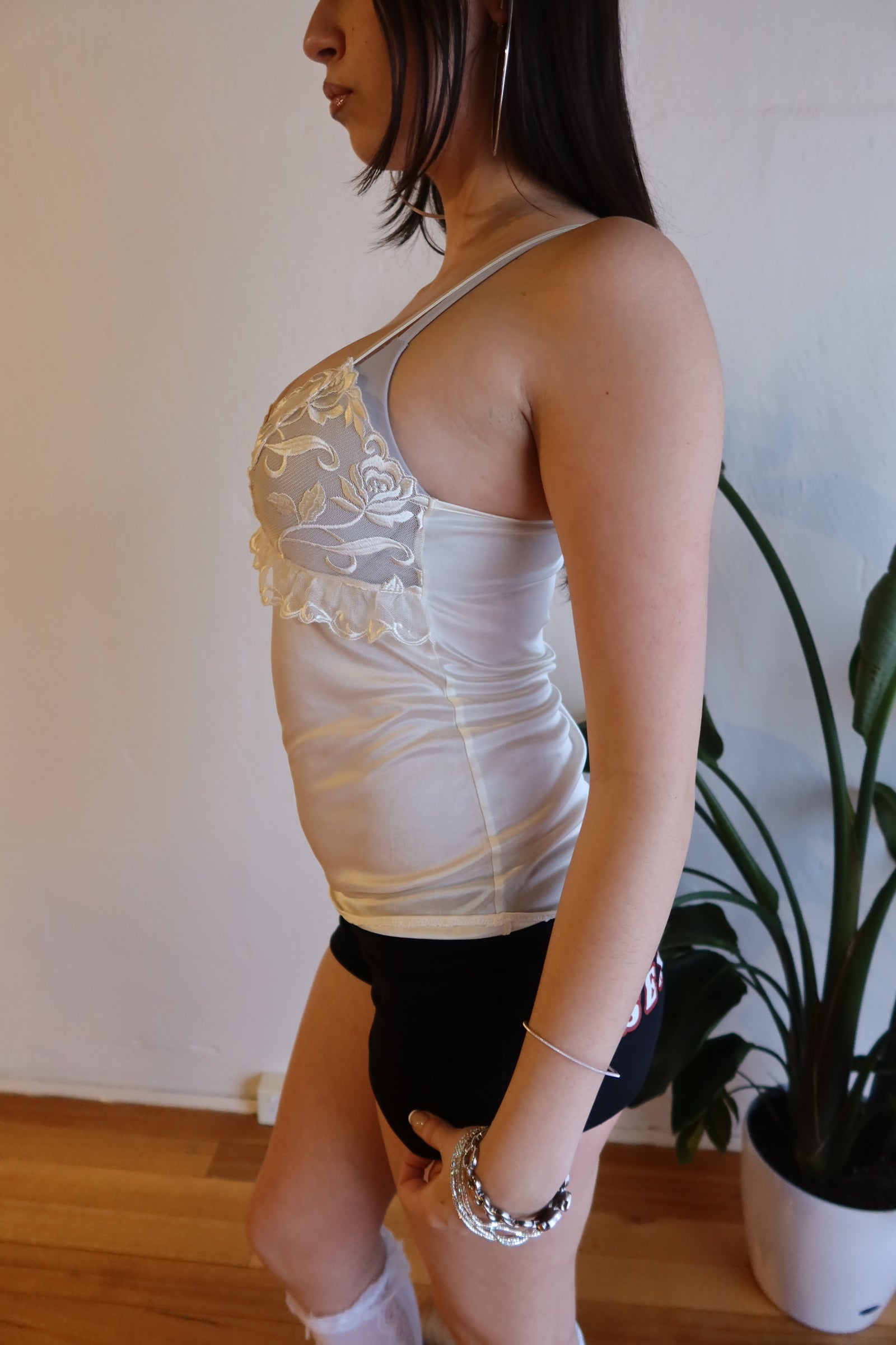Y2K Lace Cami S/M