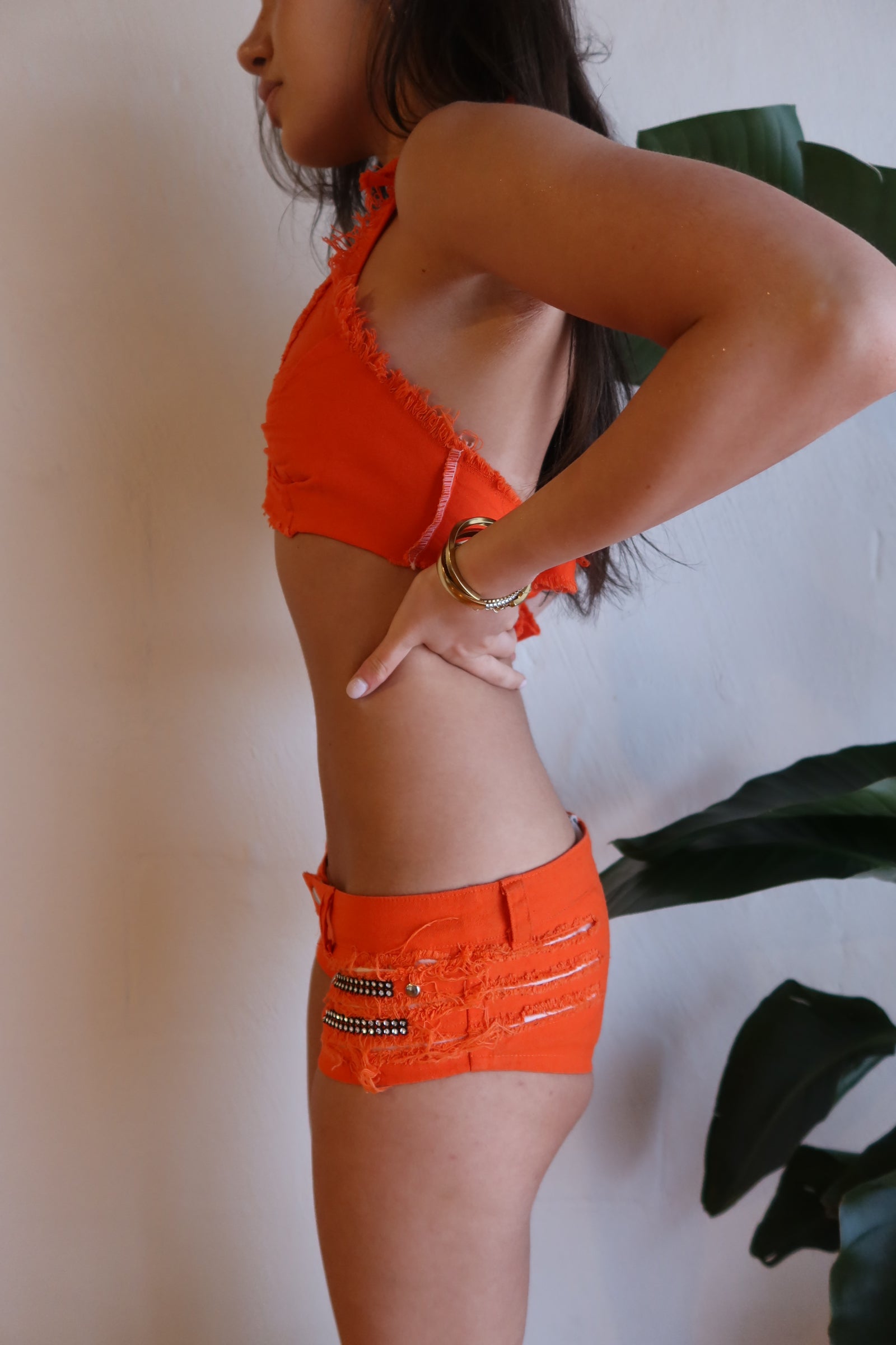 Orange Matching Festi Set XXS/XS