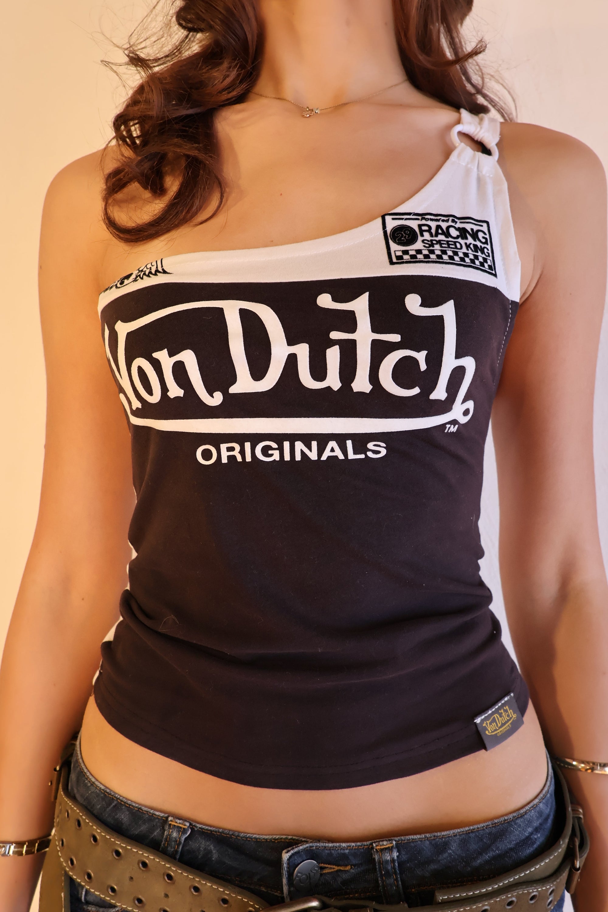 Von Dutch One Shoulder Top XS/S