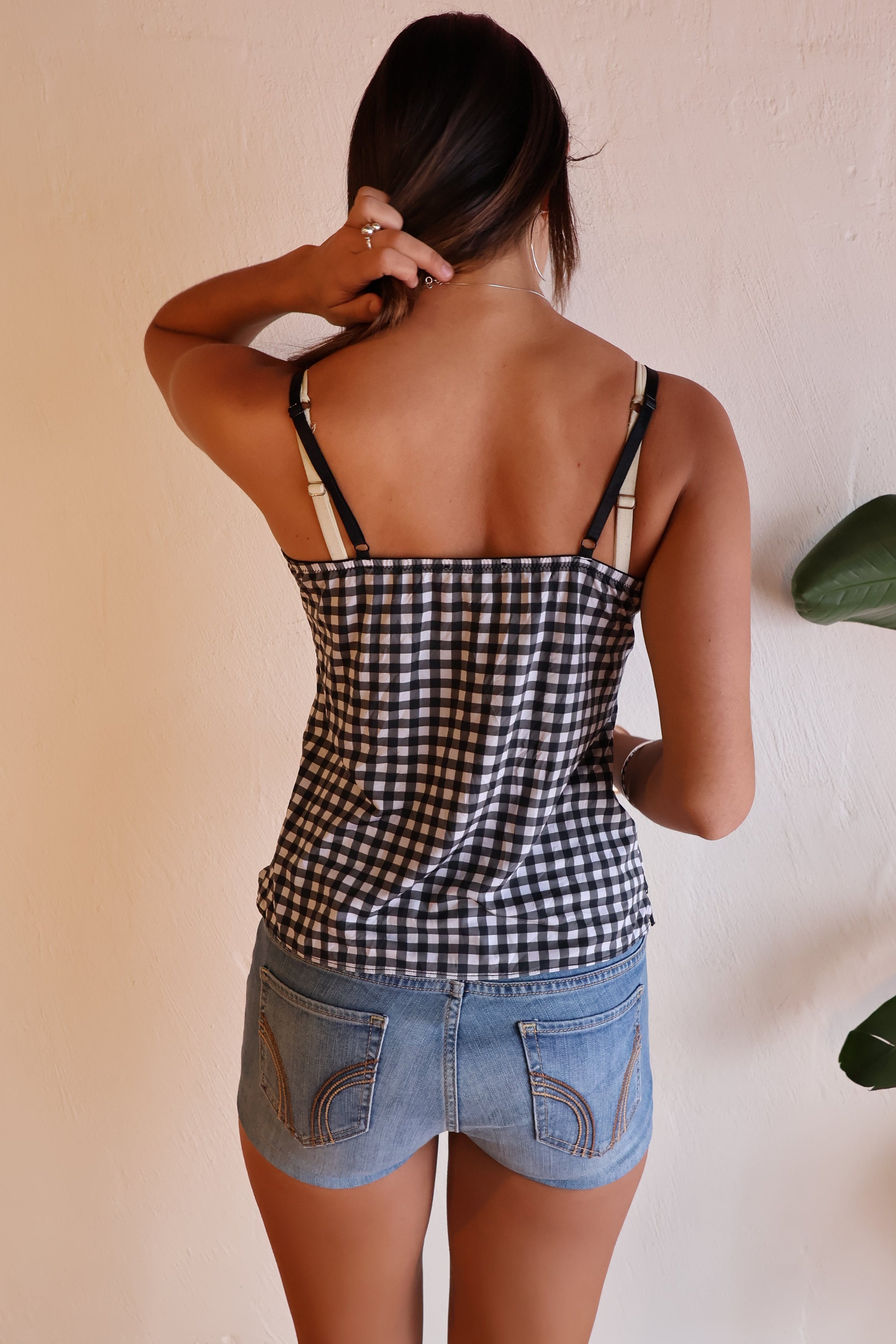 Gingham Lacey Cami S