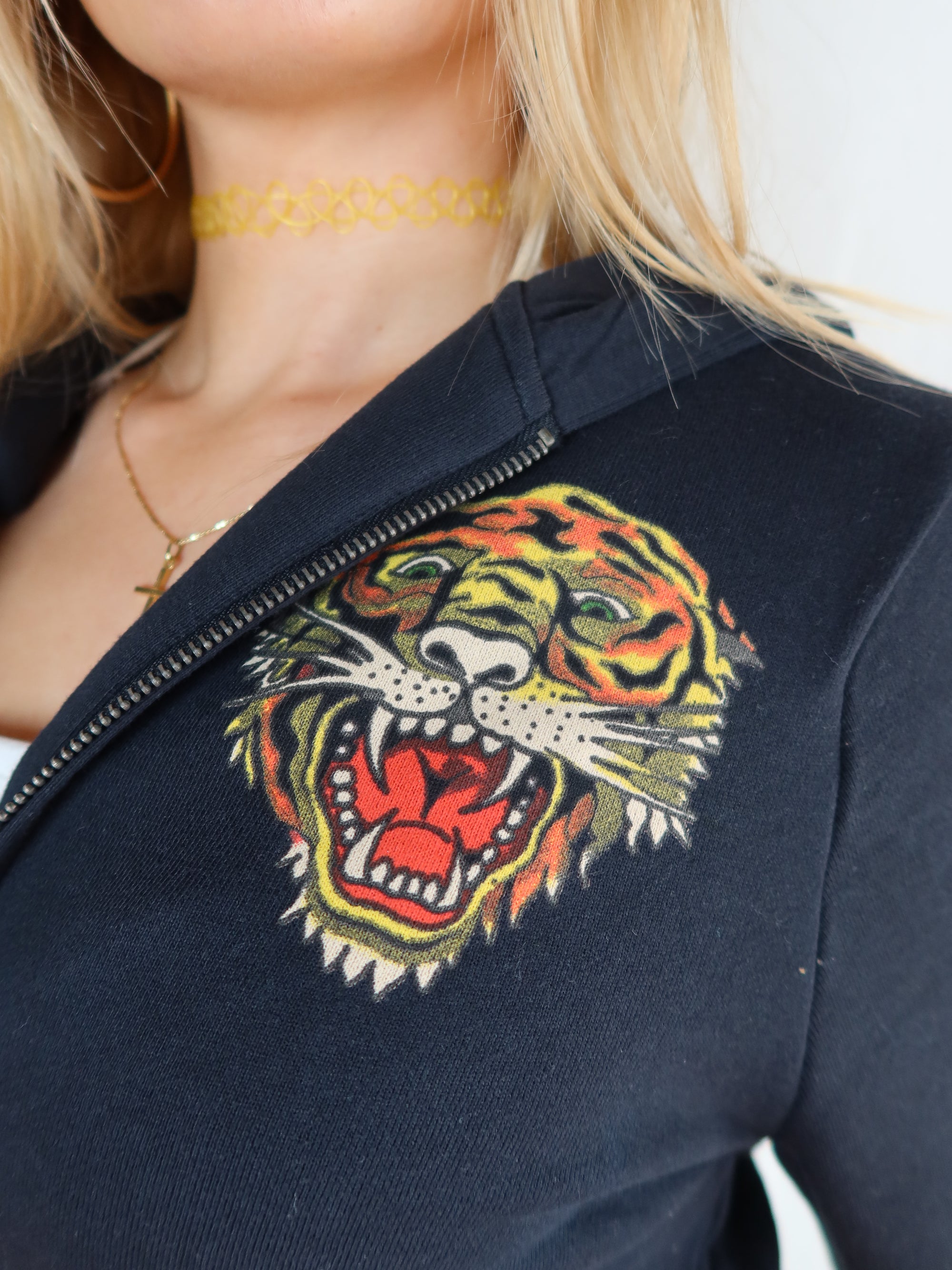 Vtg Ed Hardy Hoodie S/M
