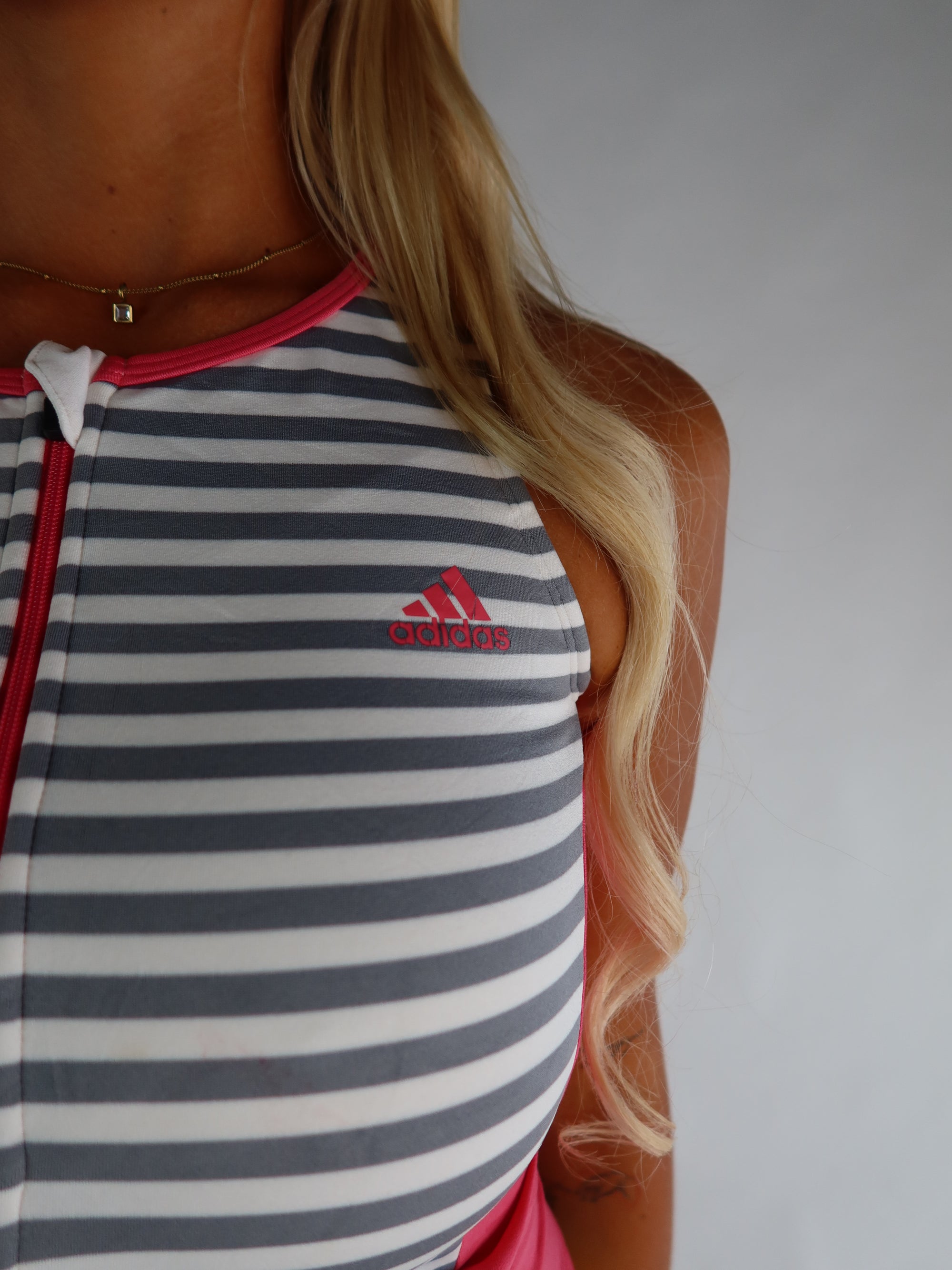 Adidas Striped Sporty Tank S/M