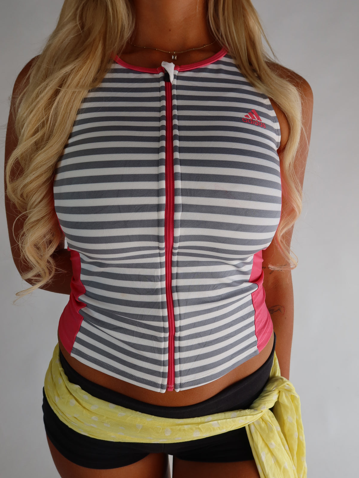 Adidas Striped Sporty Tank S/M