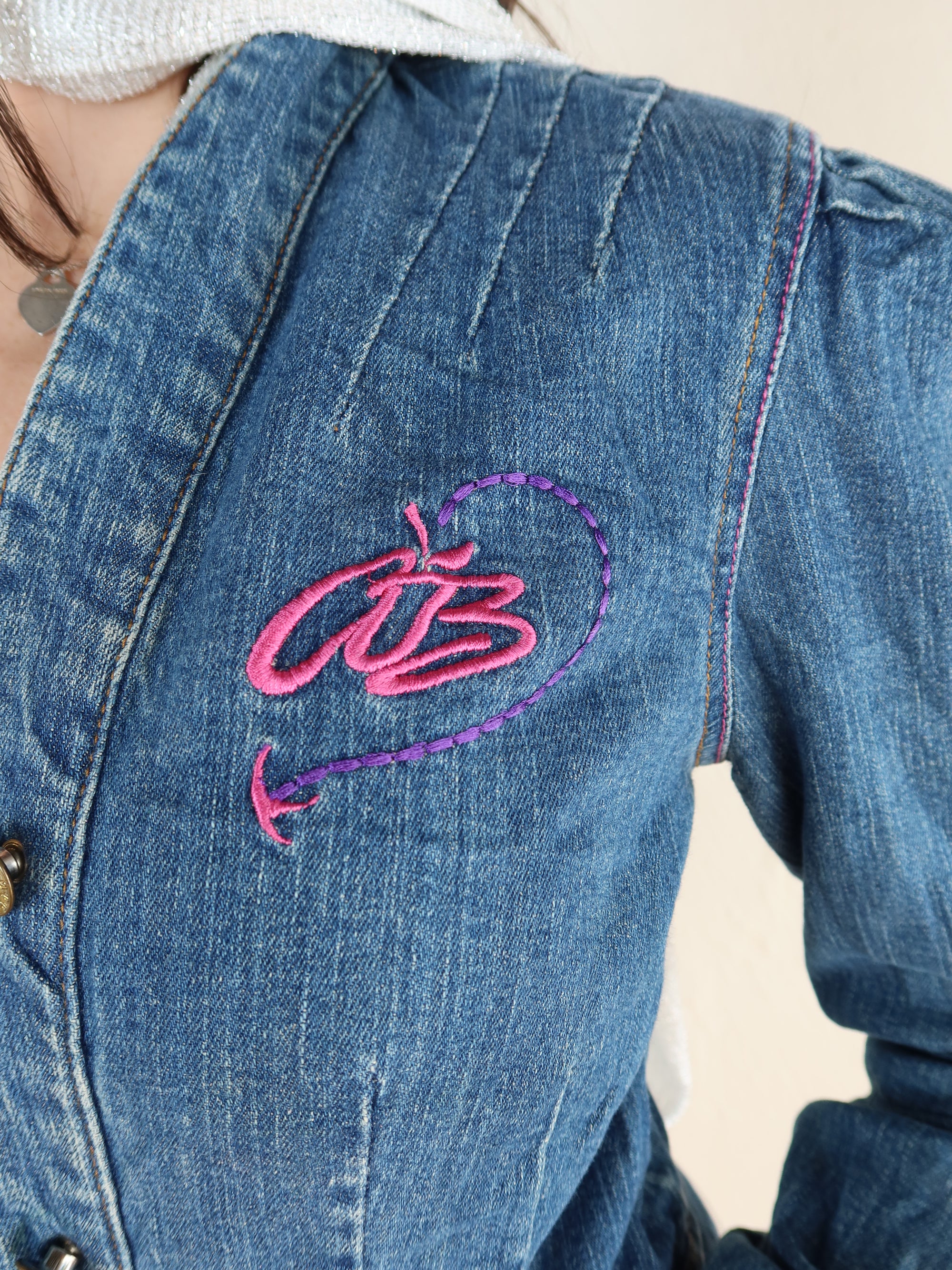 00's Apple Bottoms Denim Jacket L