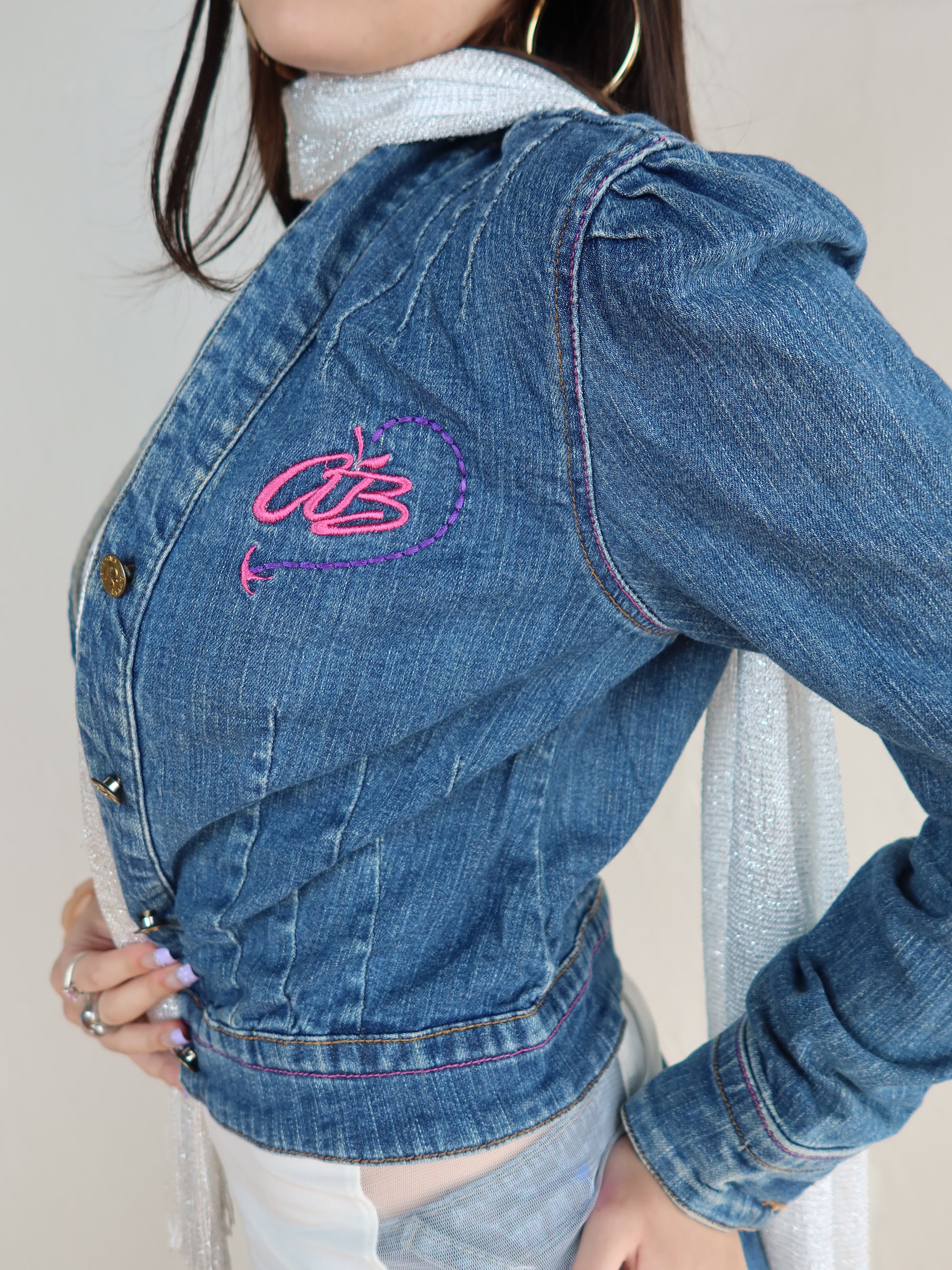 00's Apple Bottoms Denim Jacket L