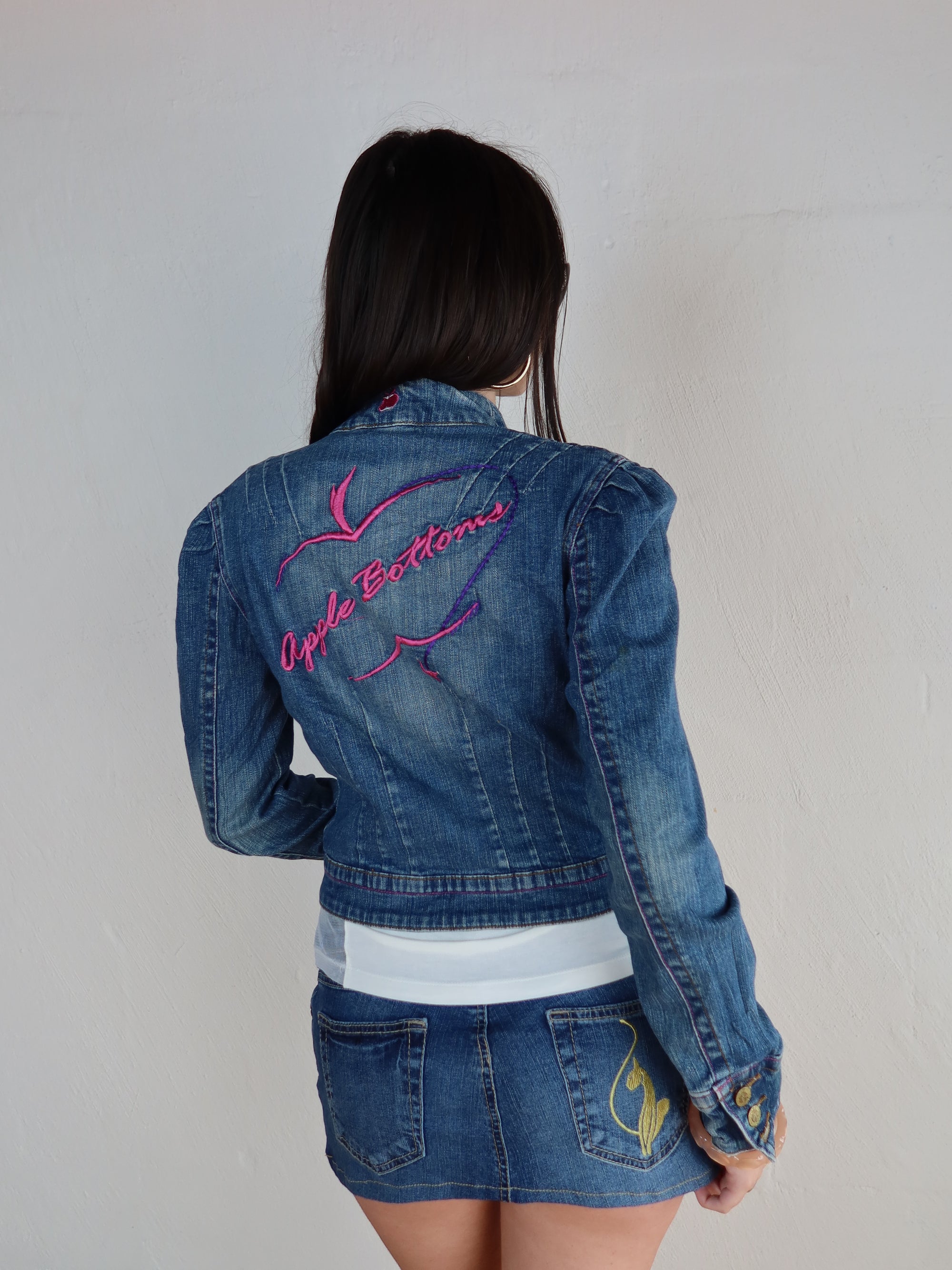 00's Apple Bottoms Denim Jacket L