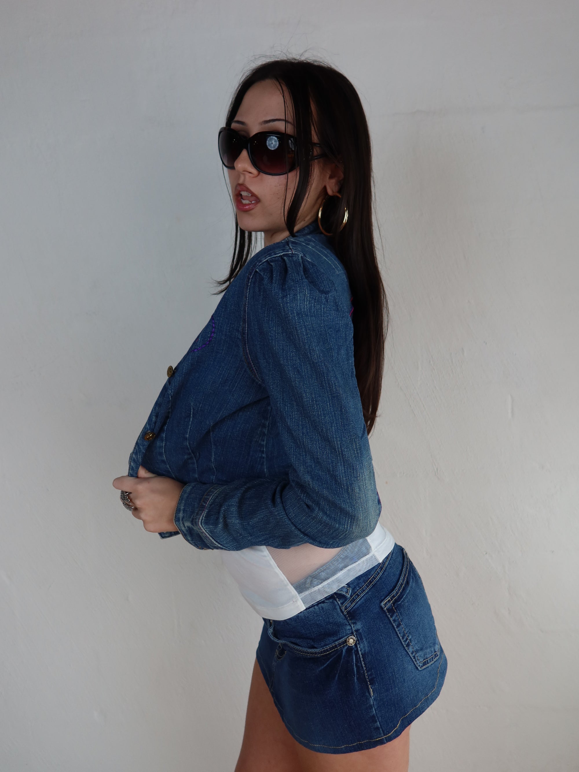 00's Apple Bottoms Denim Jacket L