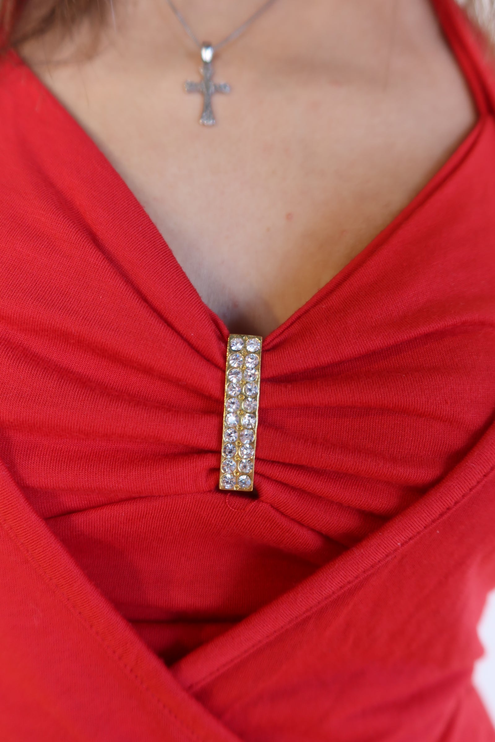 PartyGirl Red Halter Top S