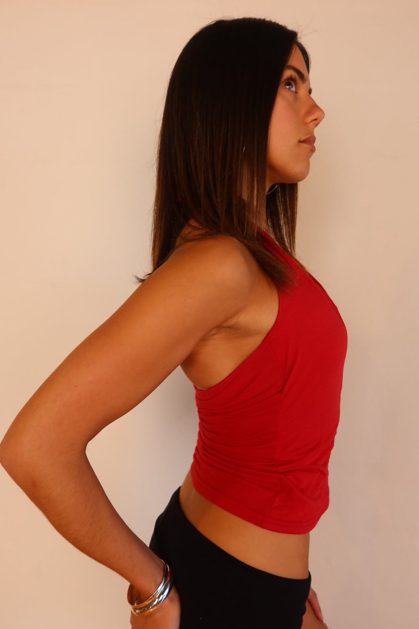 PartyGirl Red Halter Top S