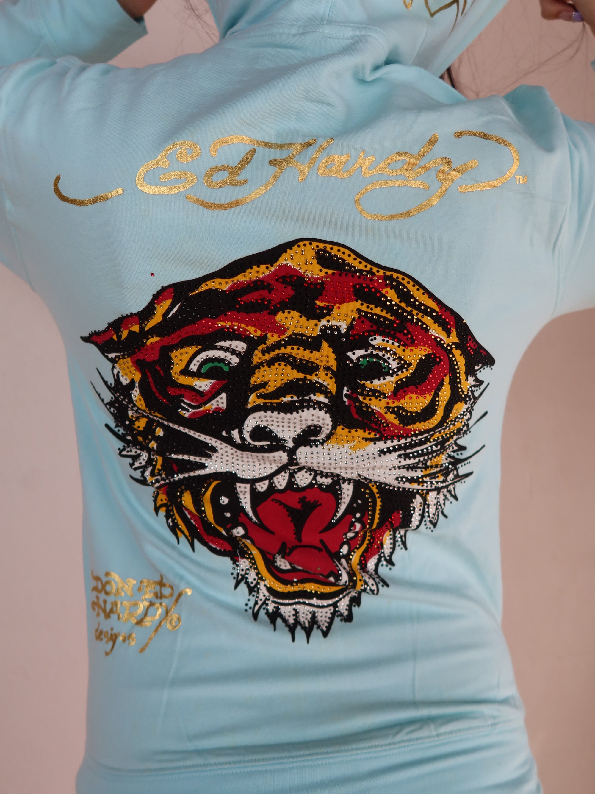 Vtg Ed Hardy Hoodie S