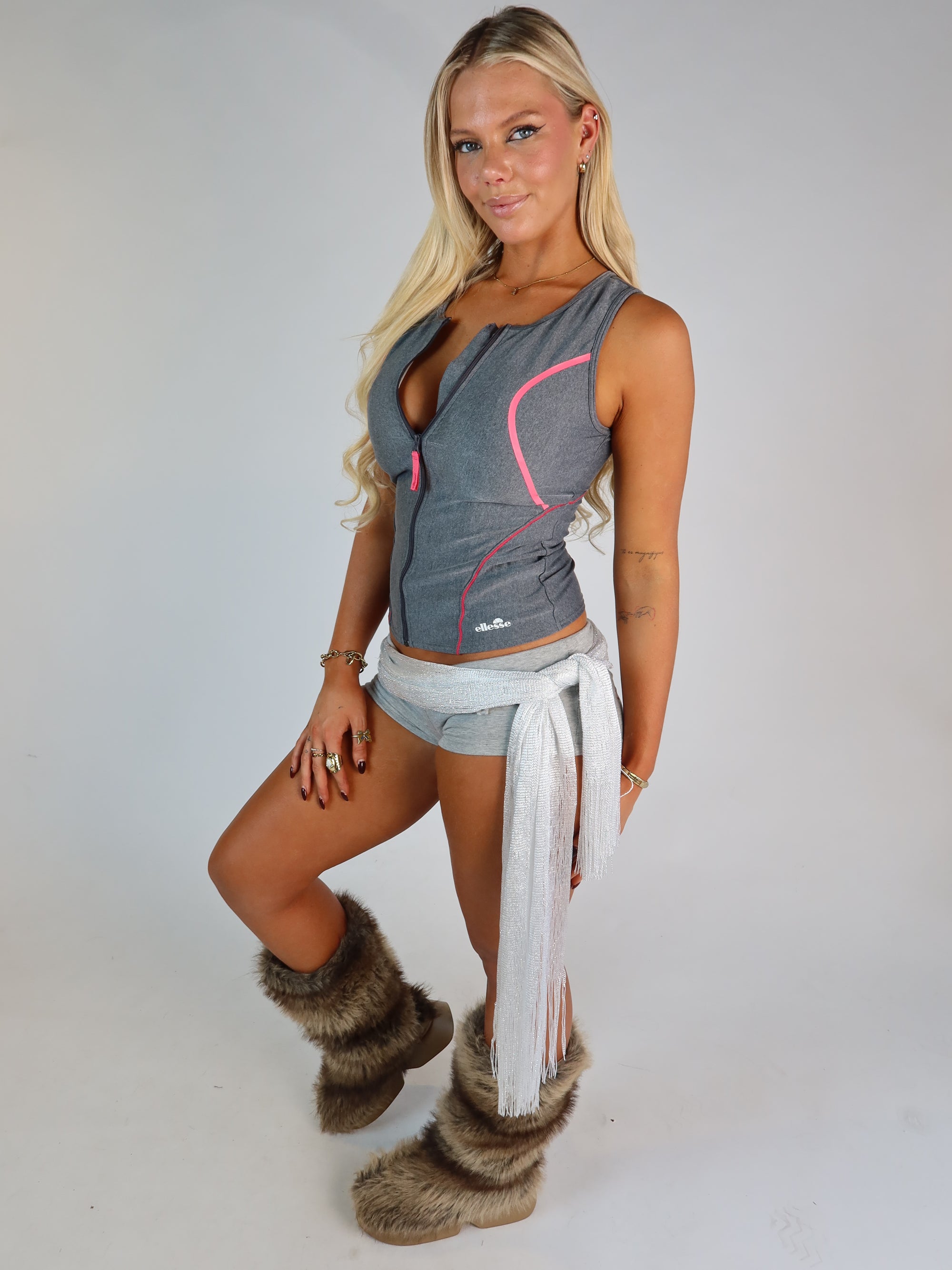Ellesse Grey Sporty Tank S/M