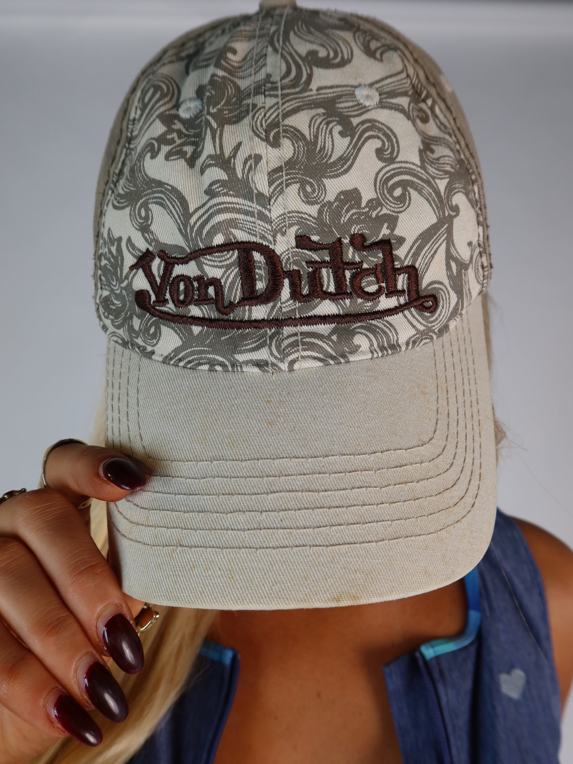 Von Dutch Beige Trucker Cap