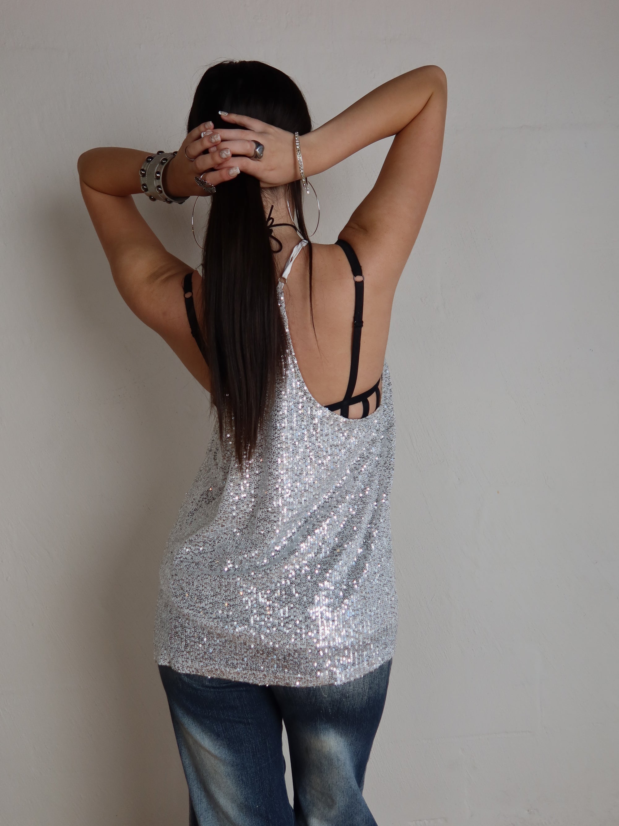 00's Sequin Top M/L