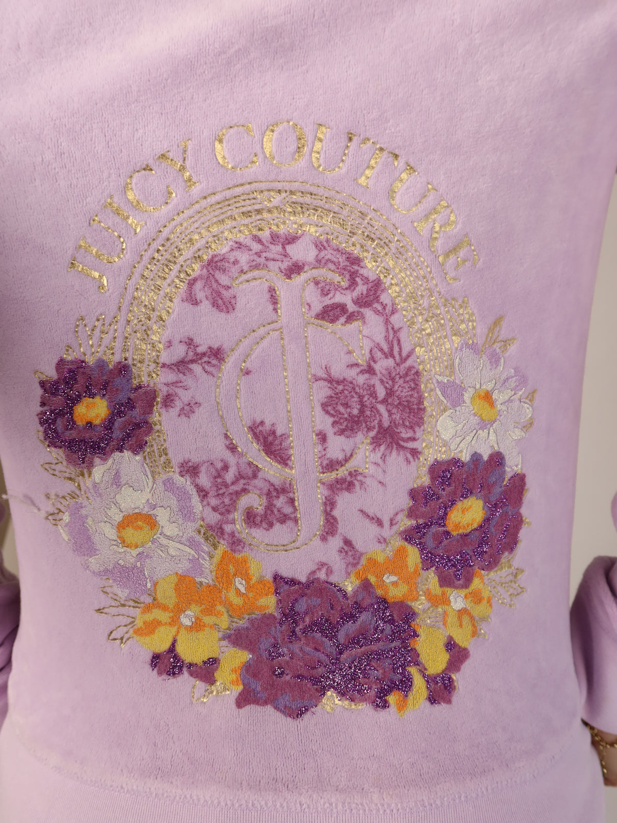 Juicy Lilac Velour Hoodie M/L