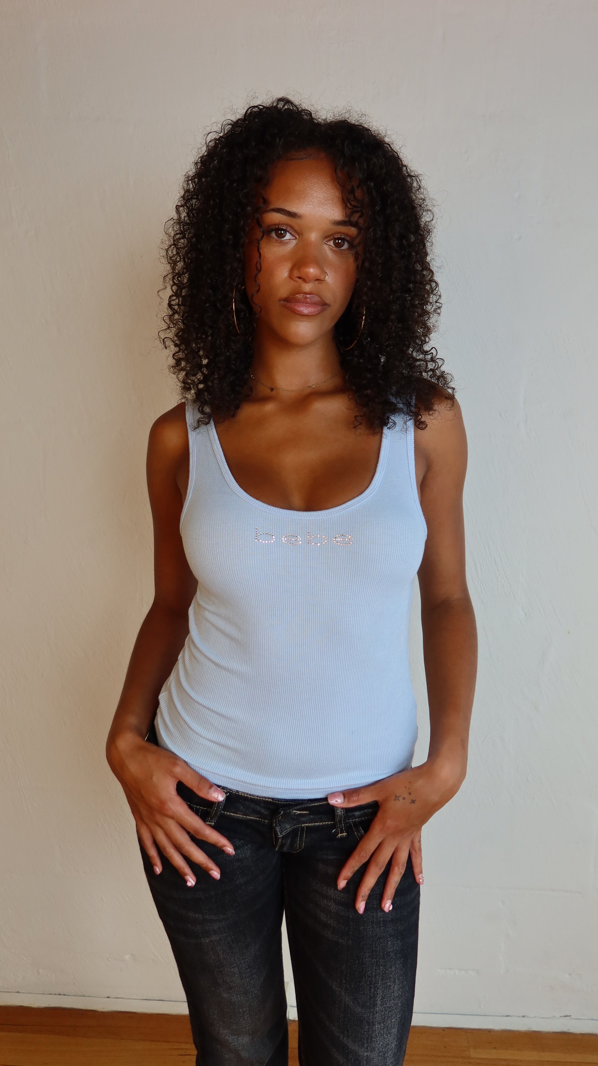 Bebe Ribbed Tank S/M