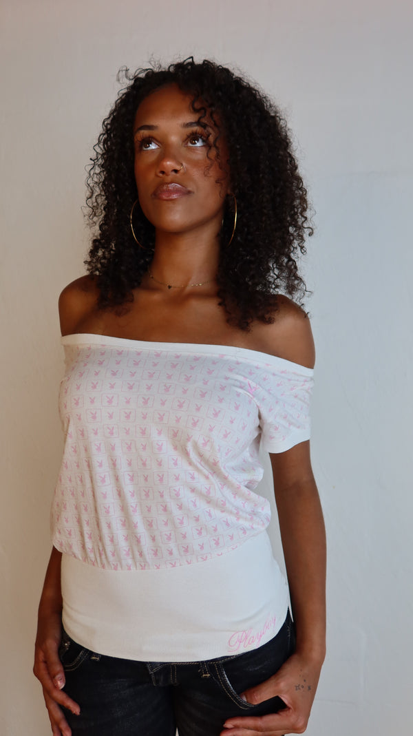 Playboy Off Shoulder Top S/M
