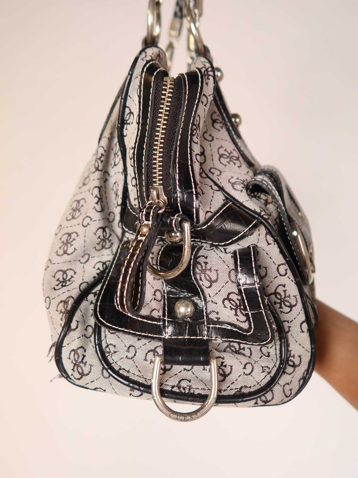 Guess Monogram Shoulder Bag