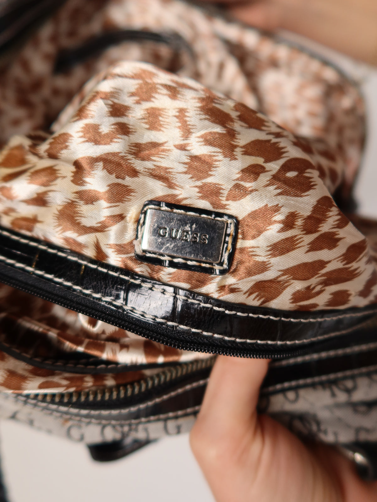 Guess Monogram Shoulder Bag