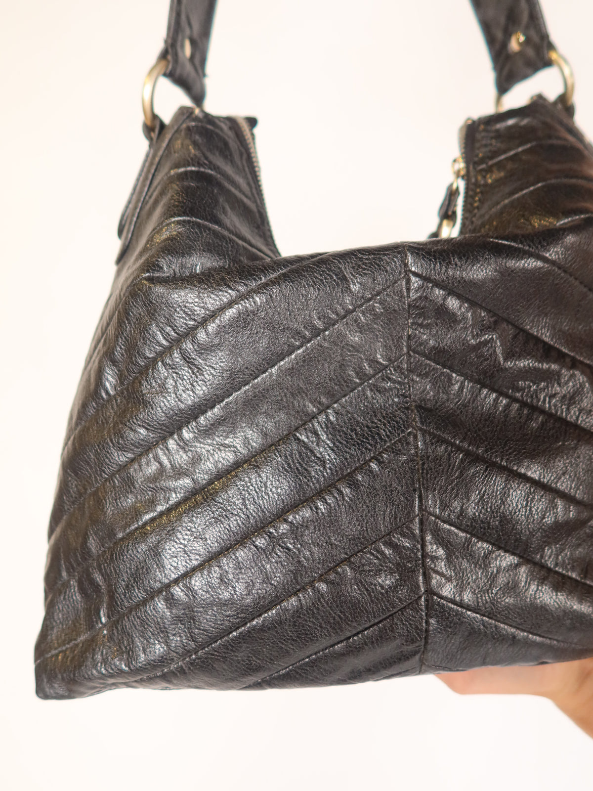 Guess Leather Quilted Hobo Bag