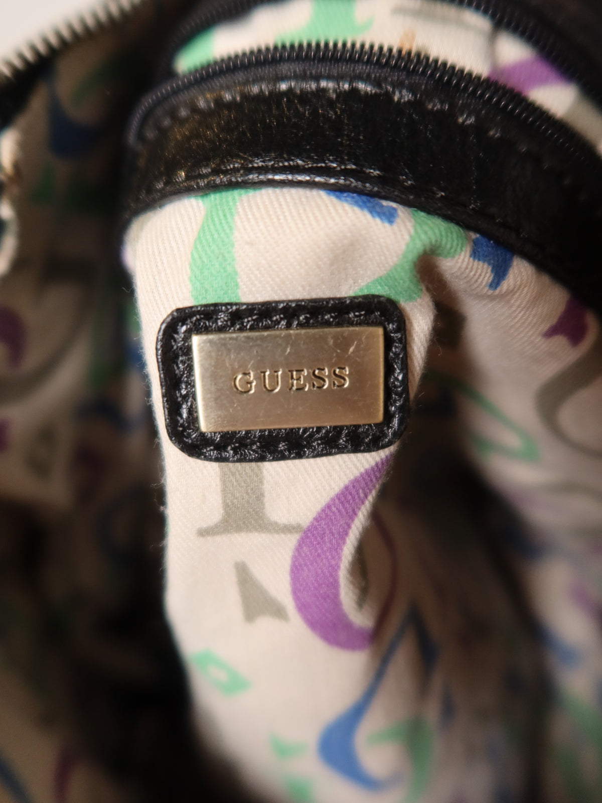 Guess Leather Quilted Hobo Bag