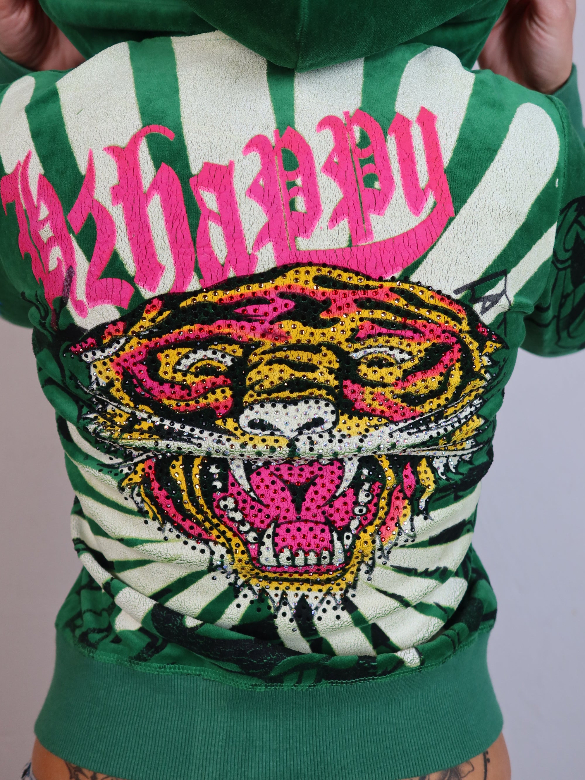 Vtg Ed Hardy Hoodie S/M
