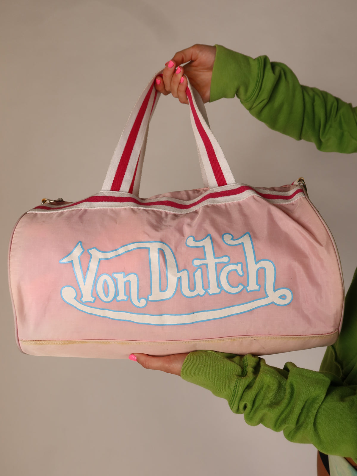 Von Dutch Pink Duffle Bag