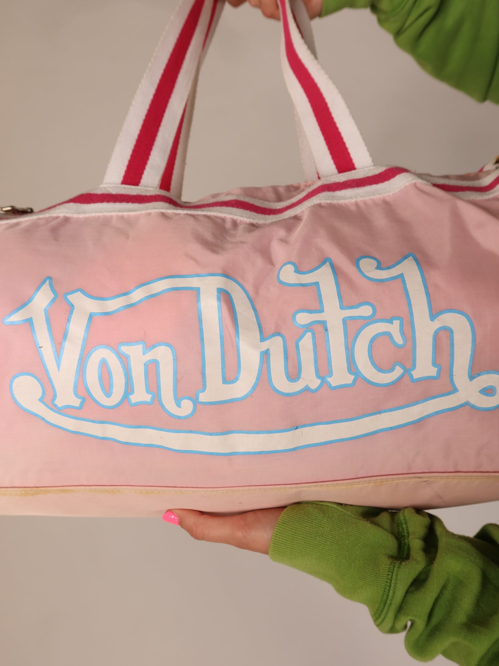 Von Dutch Pink Duffle Bag