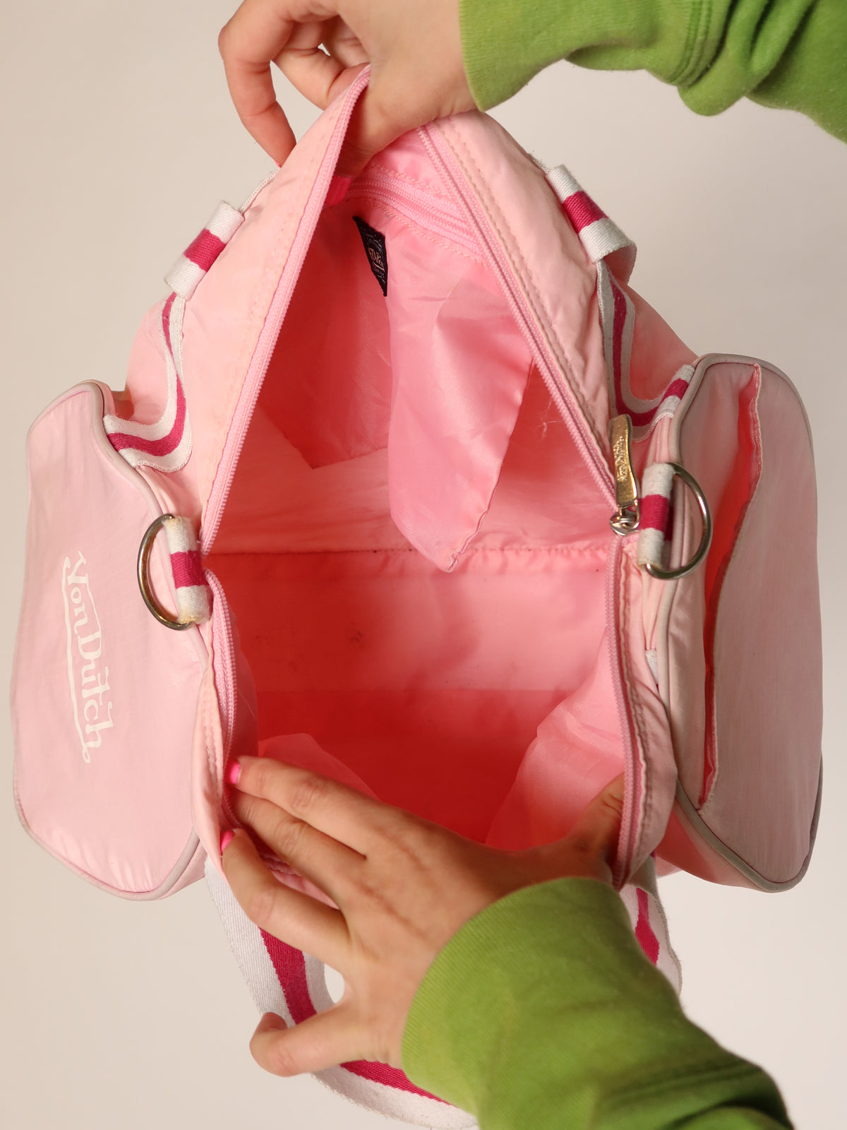 Von Dutch Pink Duffle Bag