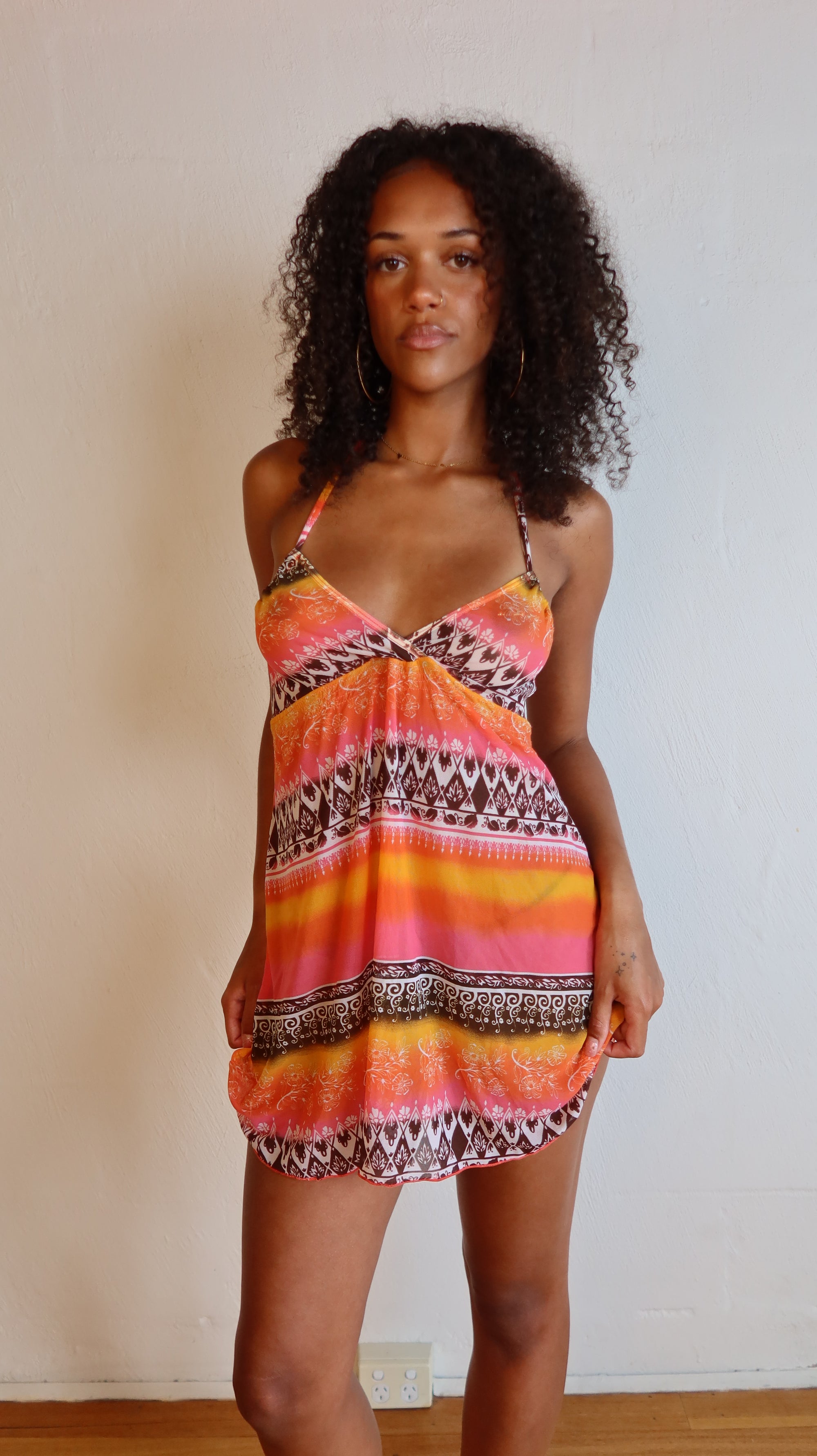 Summer Mini Mesh Dress S