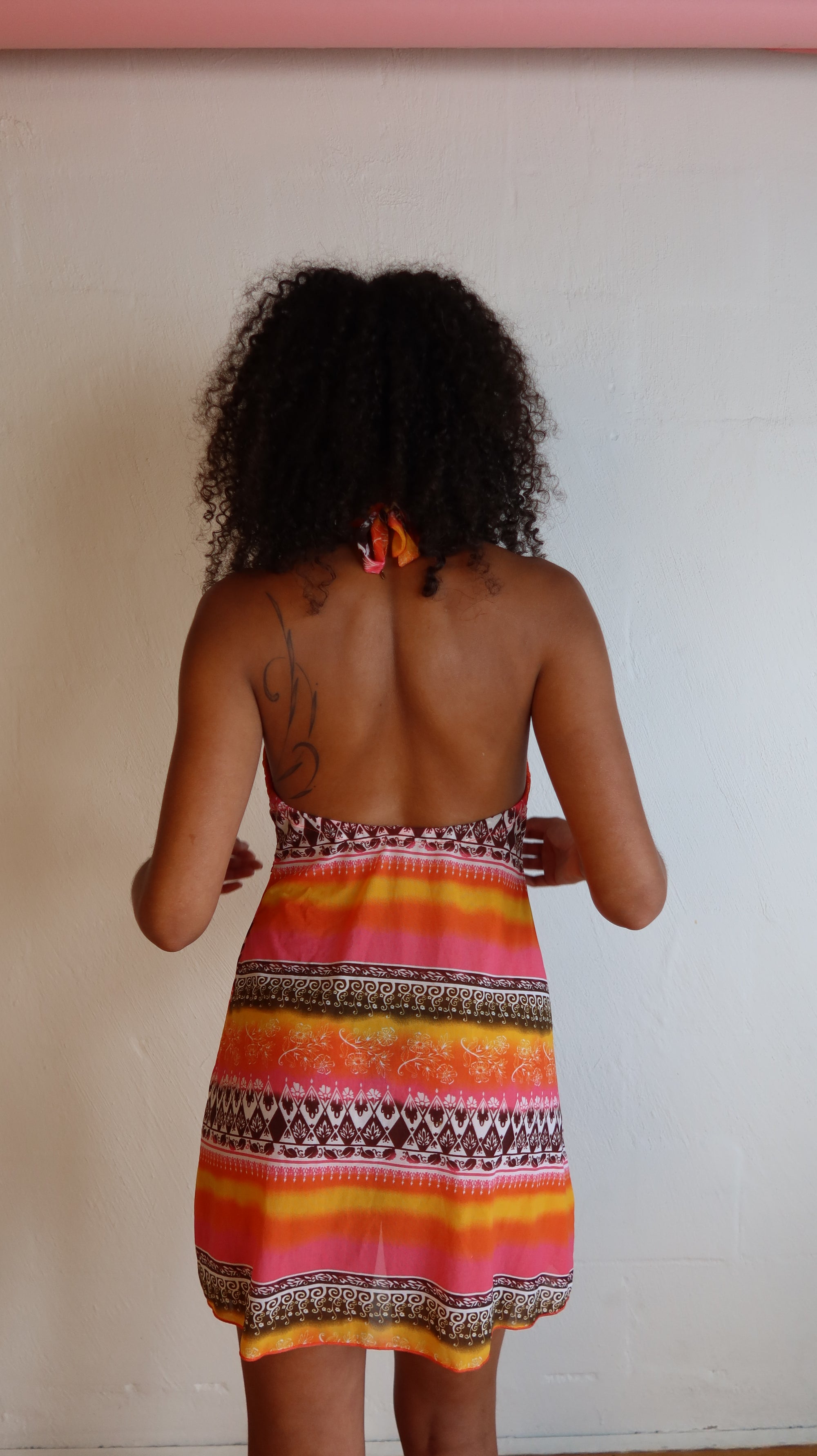 Summer Mini Mesh Dress S