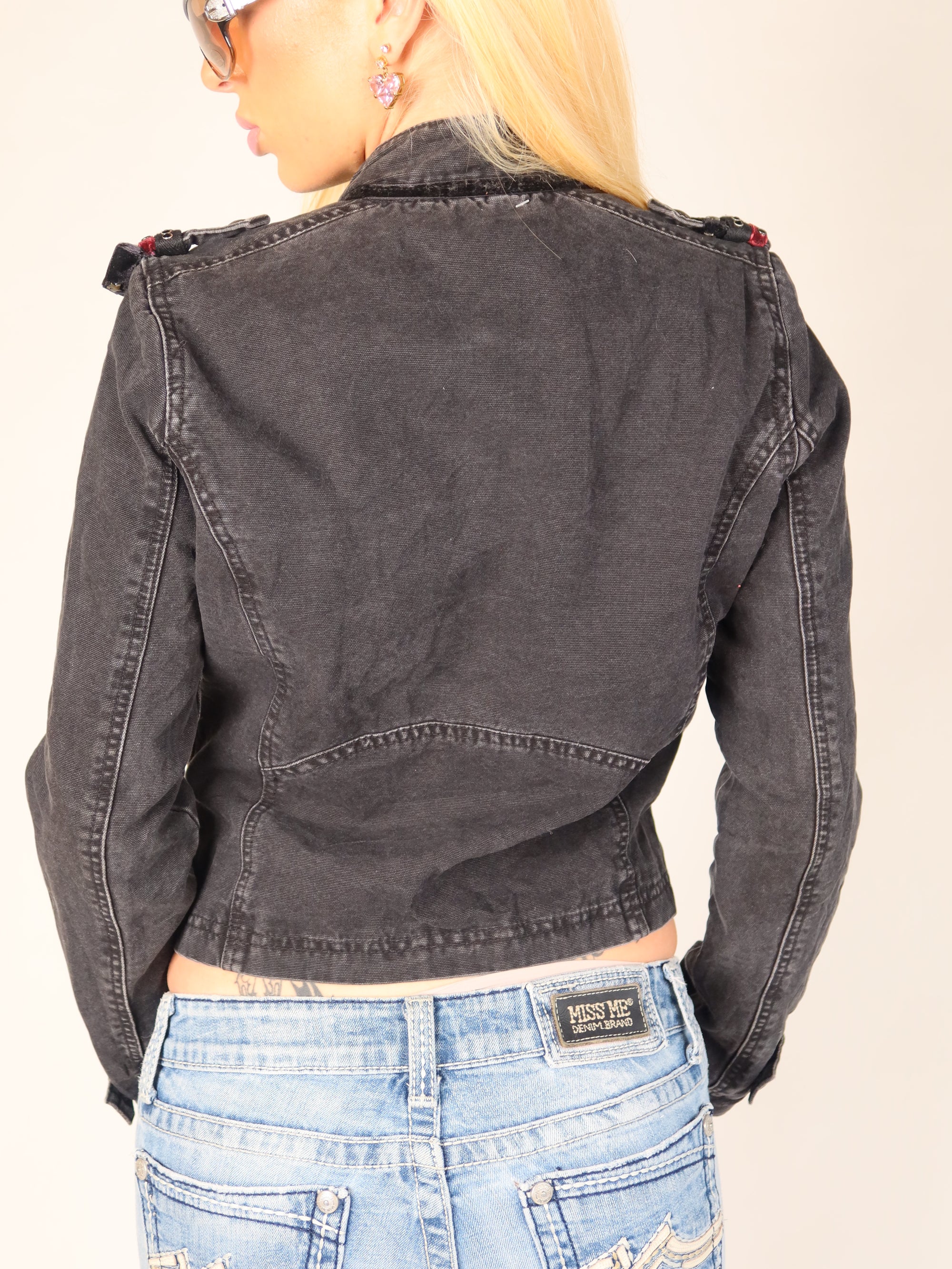 Black Military Jacket S/M