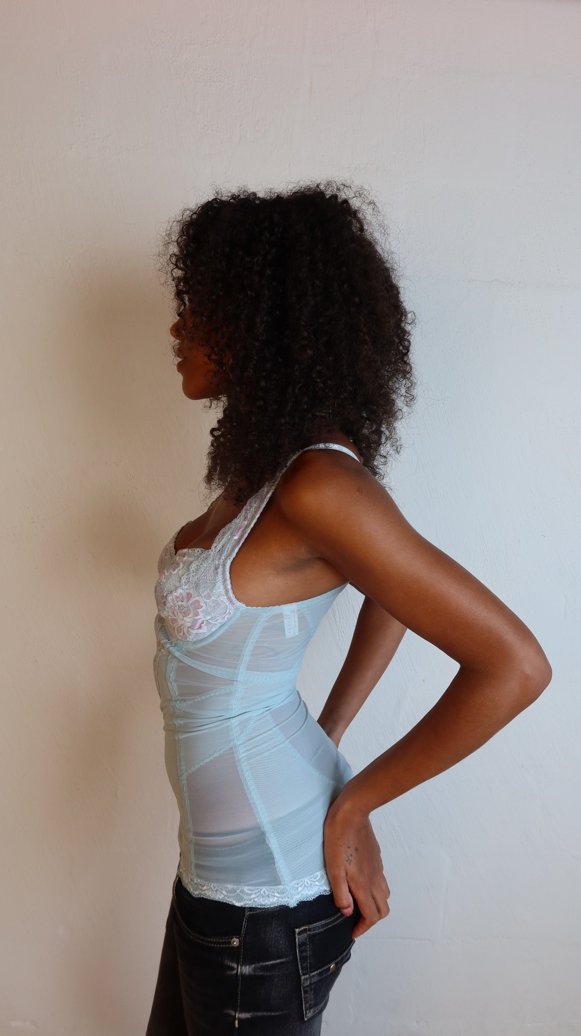 Mesh Corset Tank XS/S