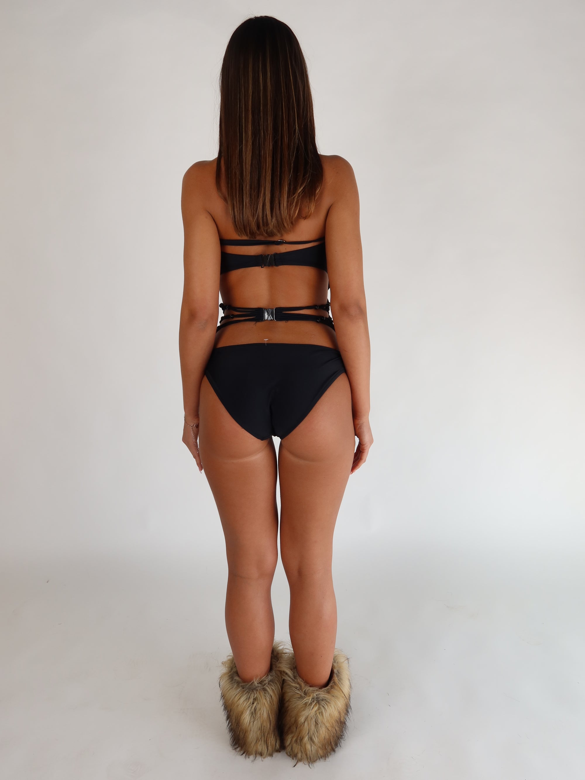 Black Beaded Swimsuit XS/S
