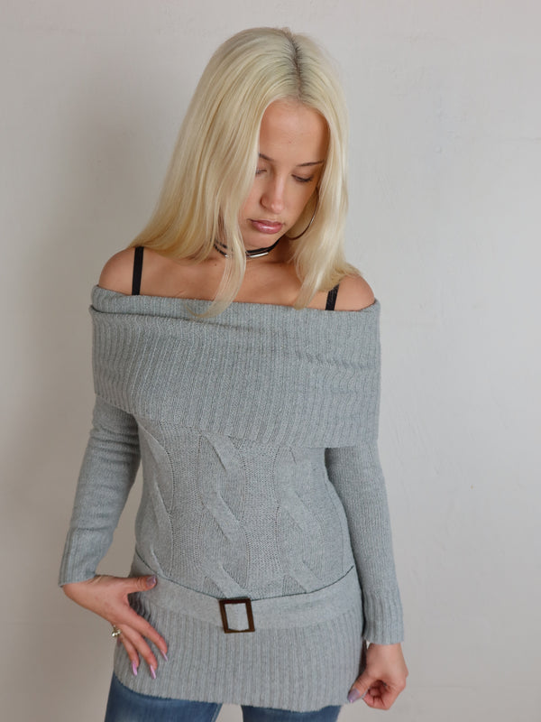Vintage Y2K knitted dress, resale clothing at Brat's Closet.