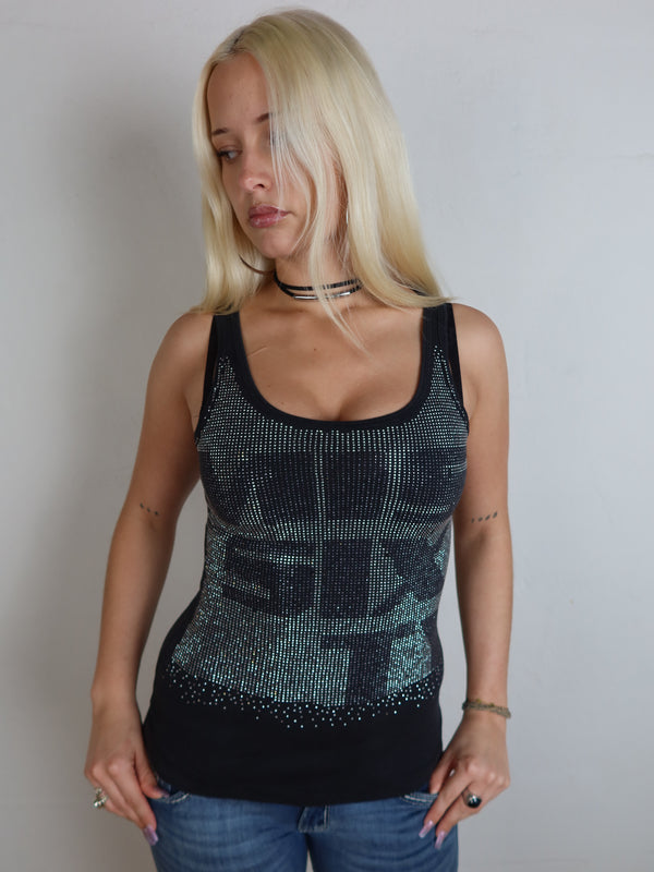 Vintage Miss Sixty tank top, Y2K resale clothing at Brat's Closet.