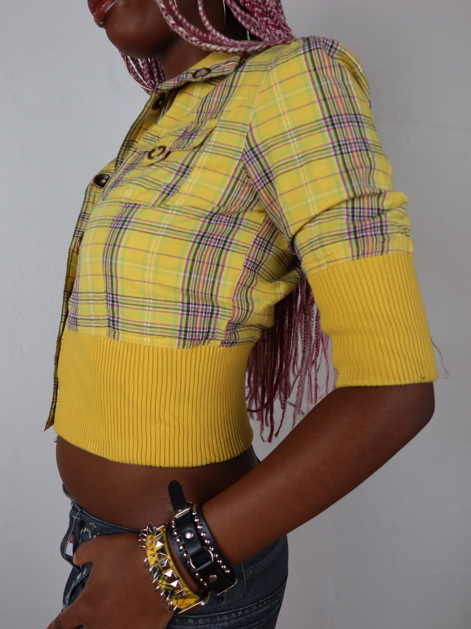 Vtg Forever 21 Plaid Top S