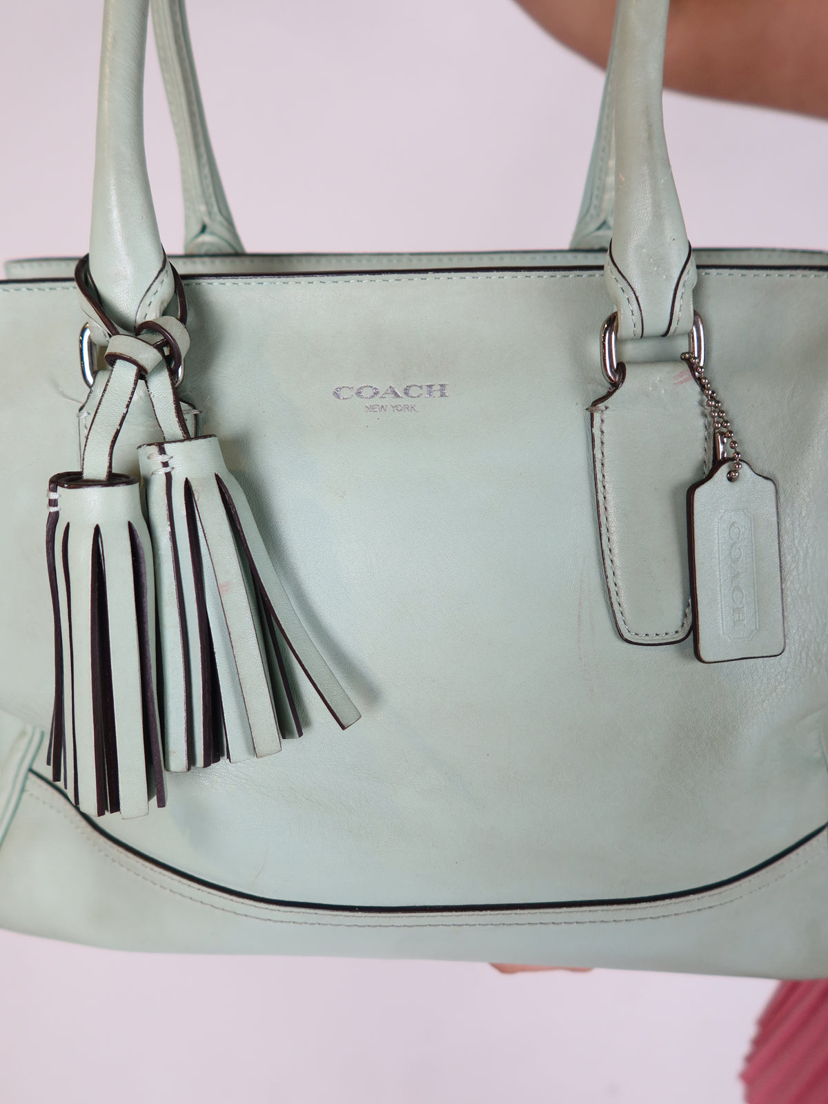 Coach Mint Leather Bag