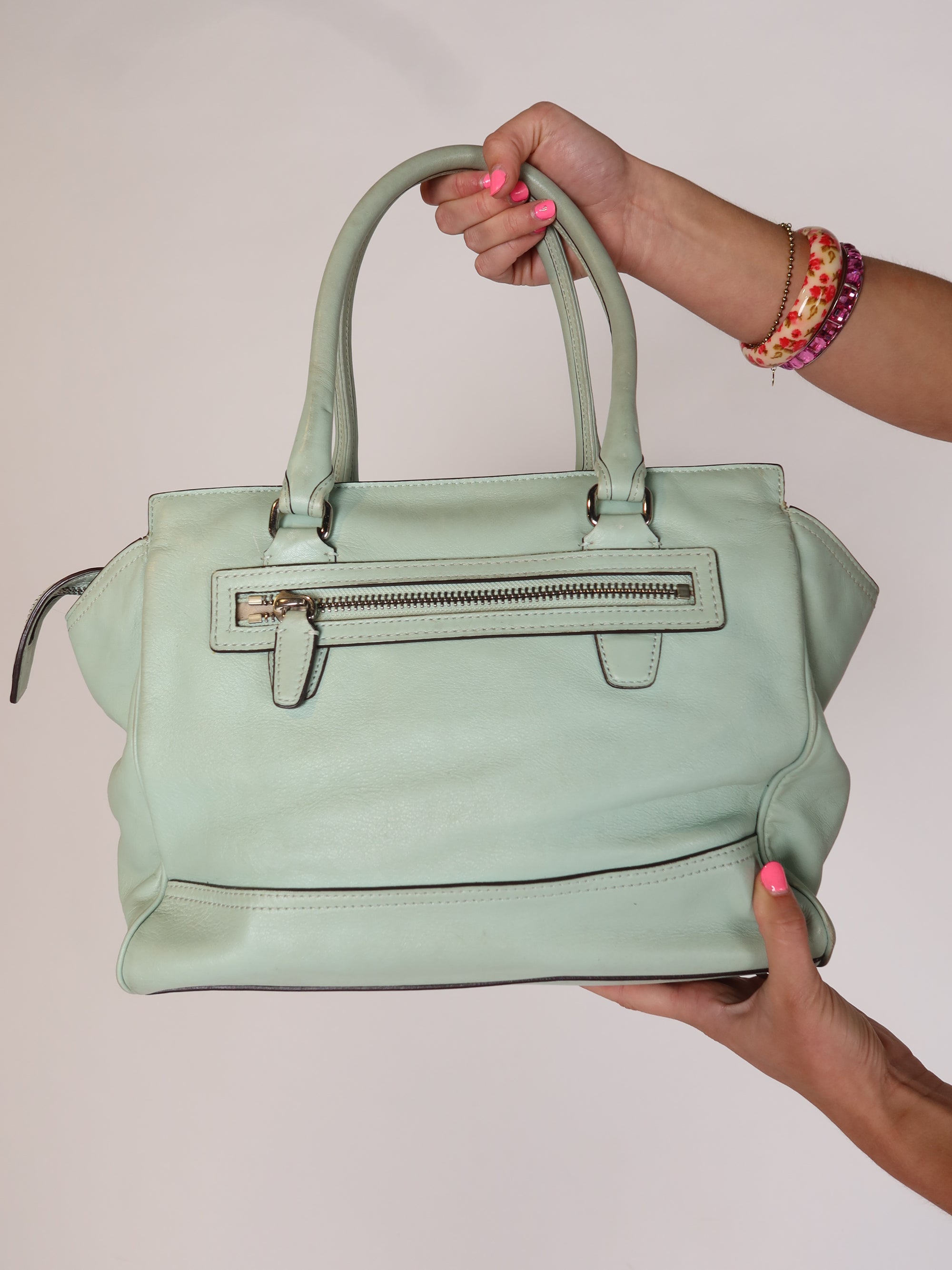 Coach Mint Leather Bag