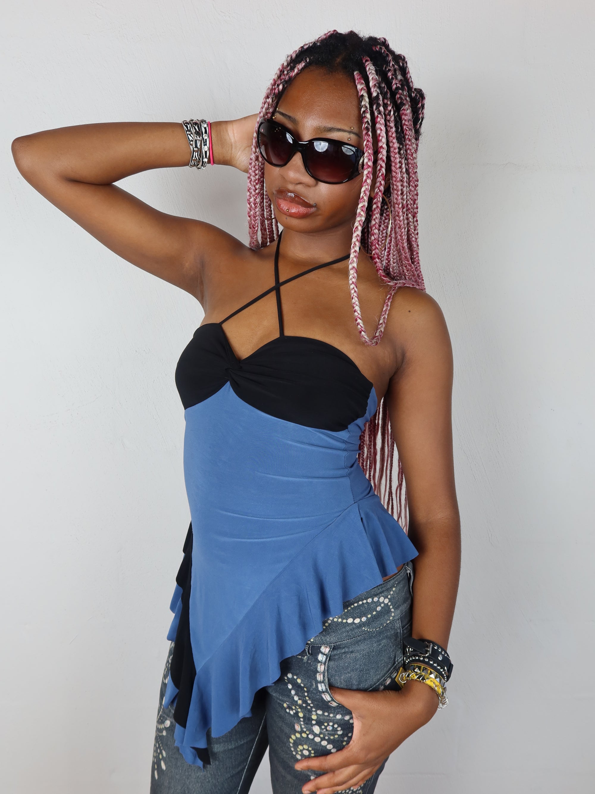 00's Asymmetrical Party Top S/M
