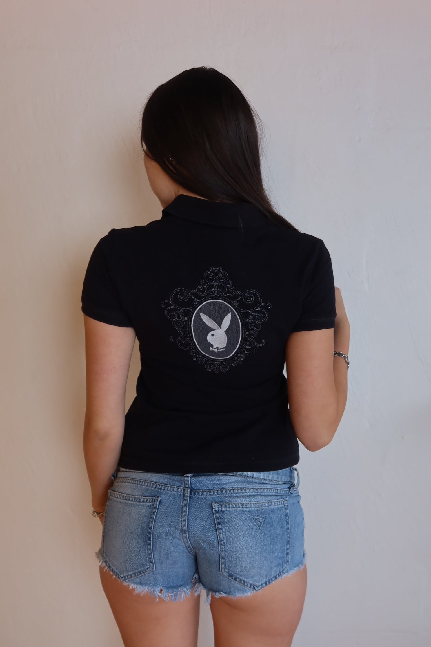 Playboy Black Polo Top S
