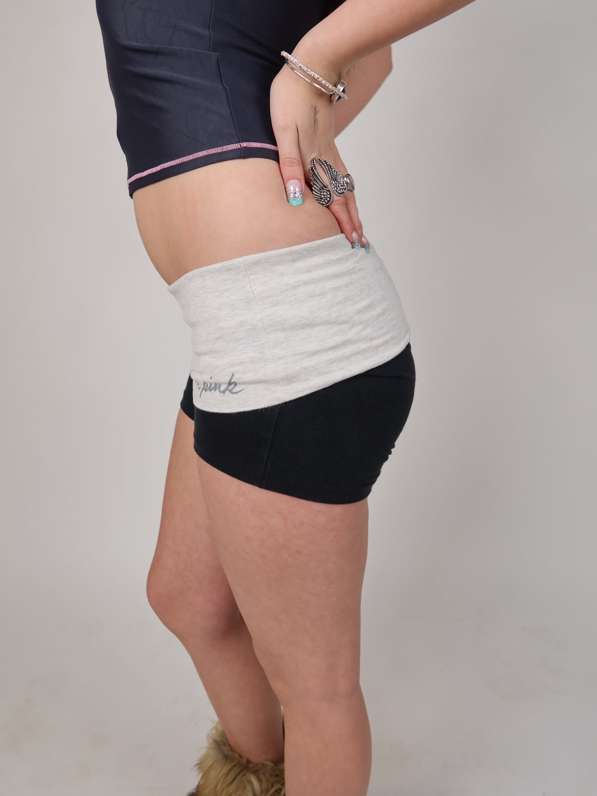 VS PINK Fold-Over Shorts S/M
