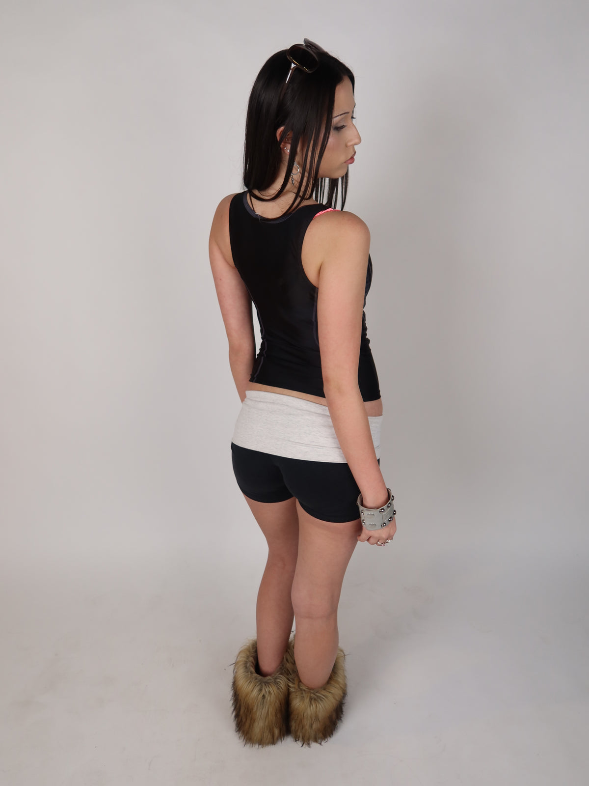 Avanti Exe Black Zip-Front Sporty Tank XS/S
