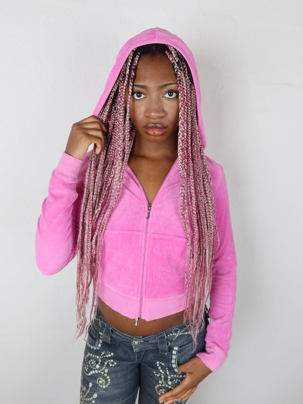 Vintage Juicy Couture Vegas jacket, Y2K resale clothing at Brat's Closet.
